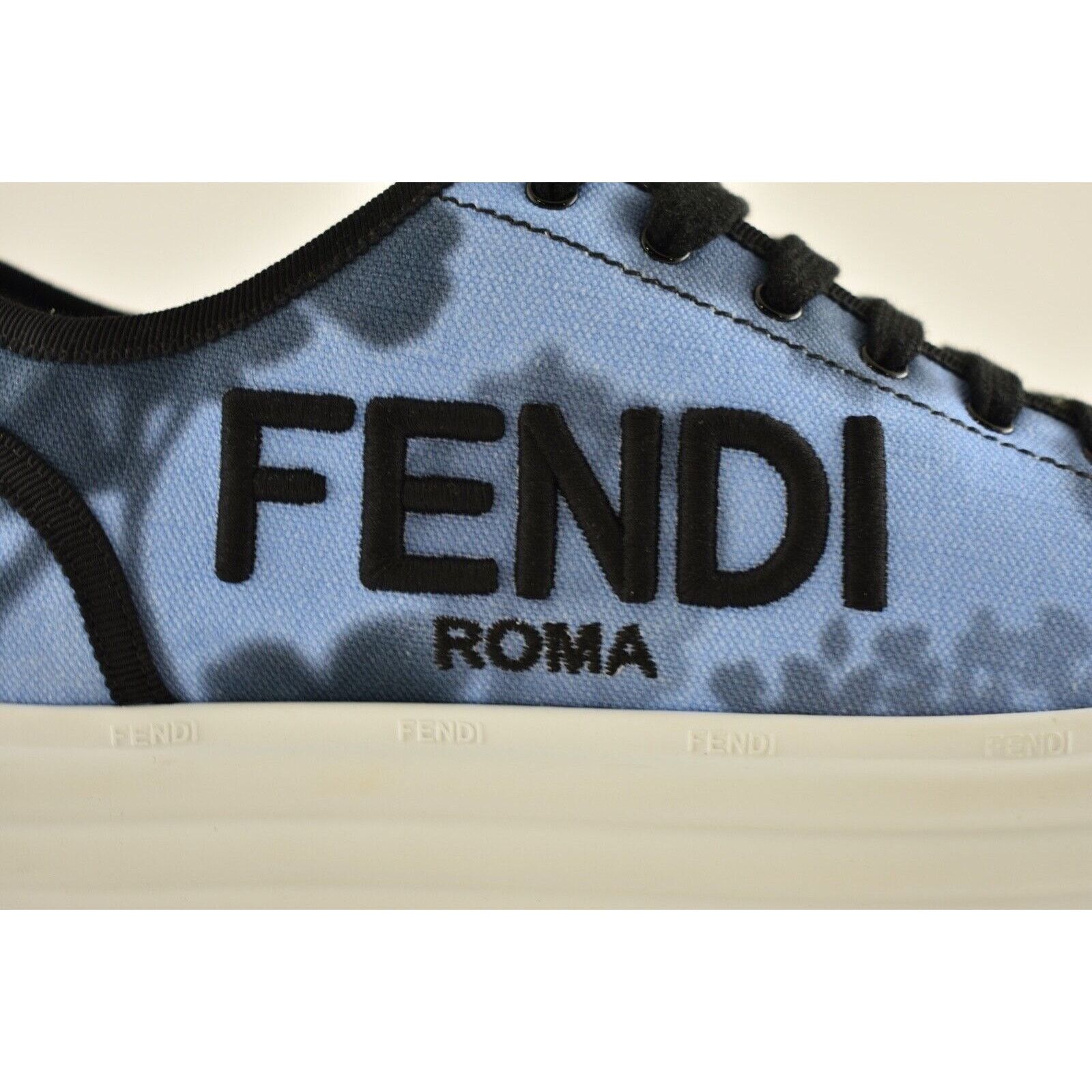Fendi Rise Platform Logo Low Top Trainer Sneaker 36.5 Size US 6.5 / IT 36.5 - 5 Thumbnail