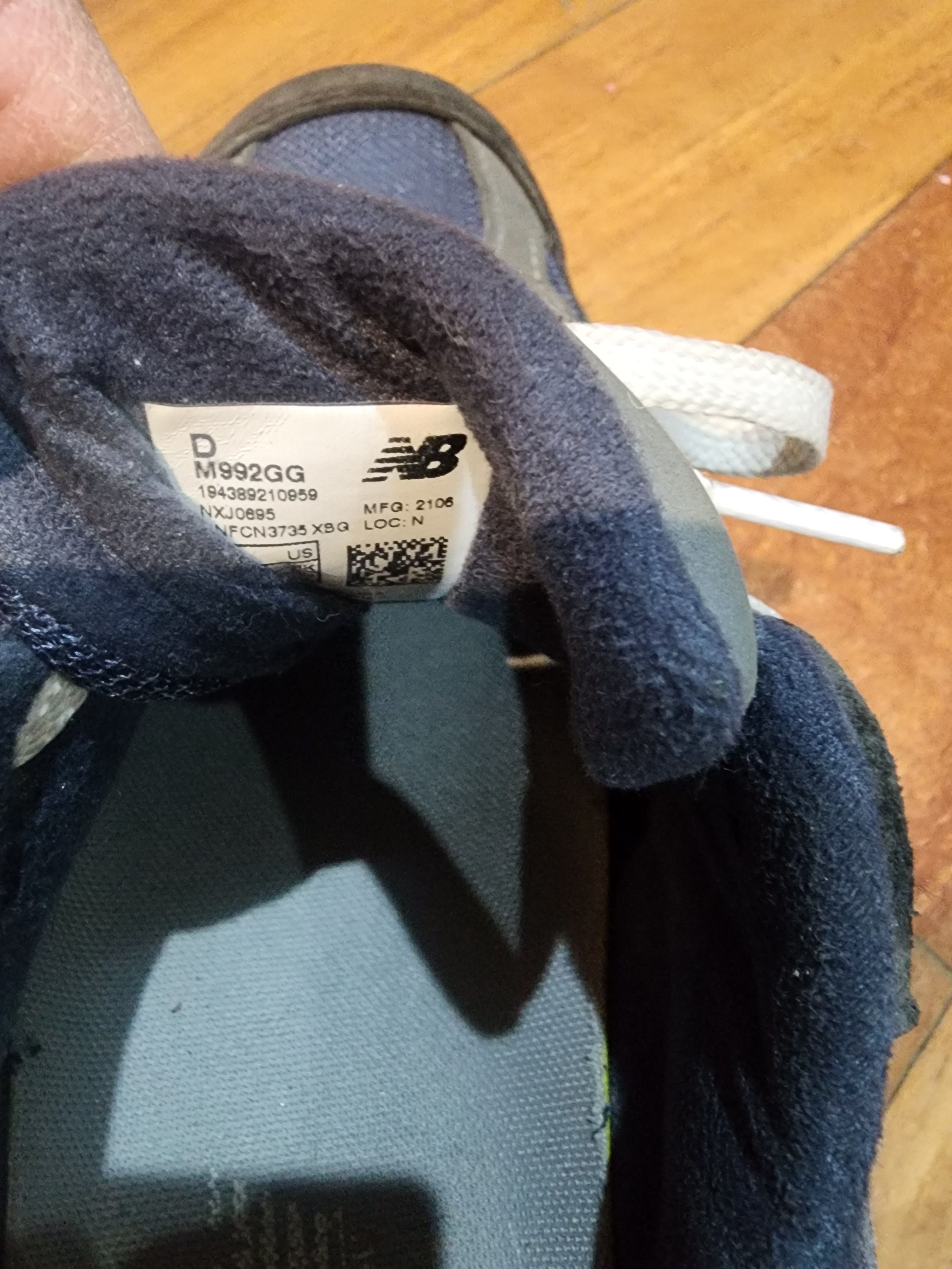 New Balance New balance 992 navy blue grey 9 m992gg Size US 9 / EU 42 - 6 Thumbnail
