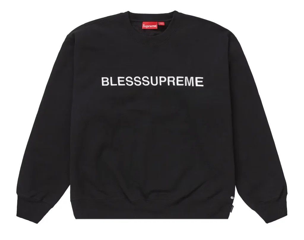 Supreme Supreme Bless Crewneck Sweatshirt Black Grailed