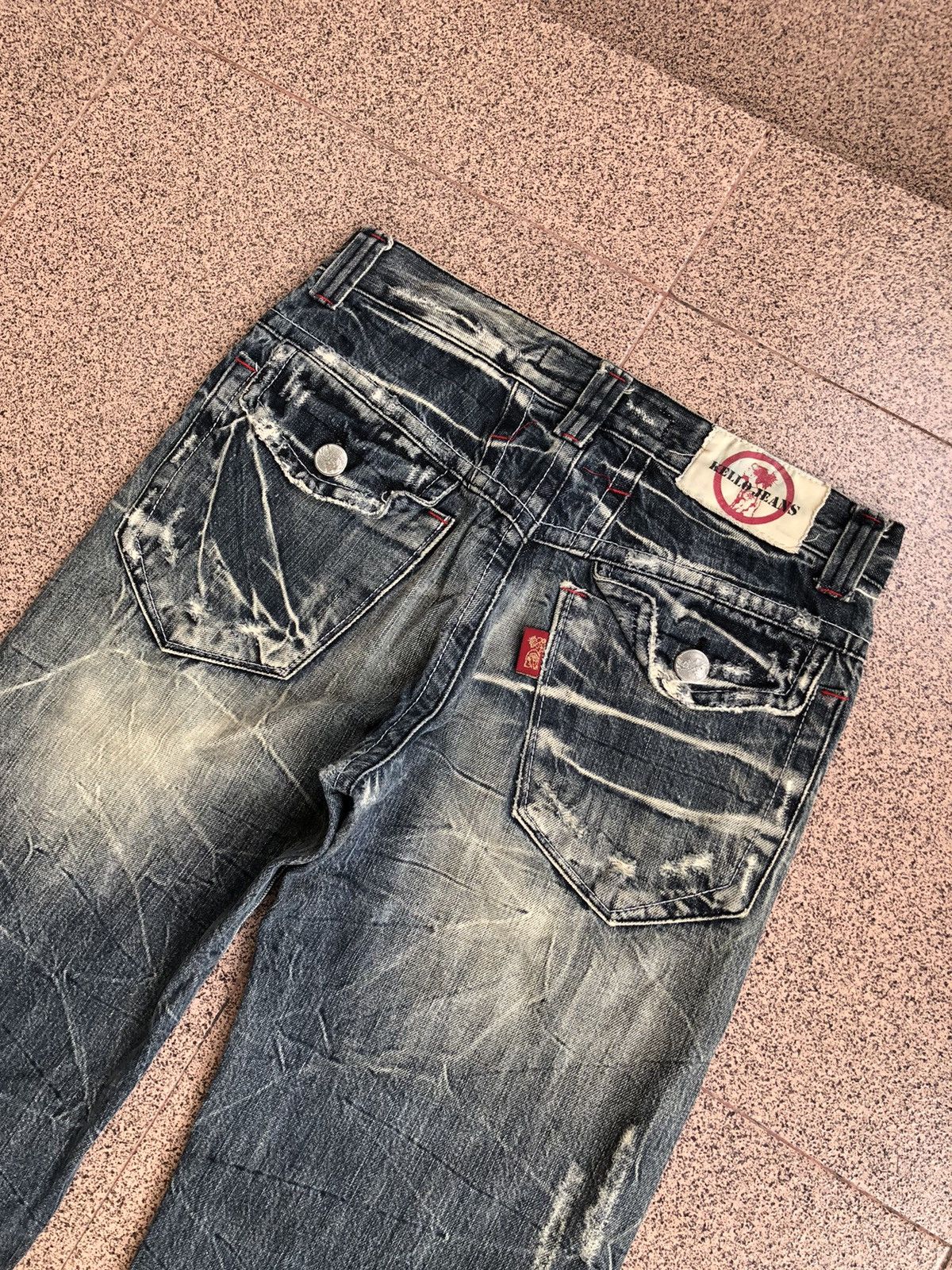 Japanese Brand Kello distressed fading jeans lgb if six was nine style Size US 32 / EU 48 - 6 Thumbnail