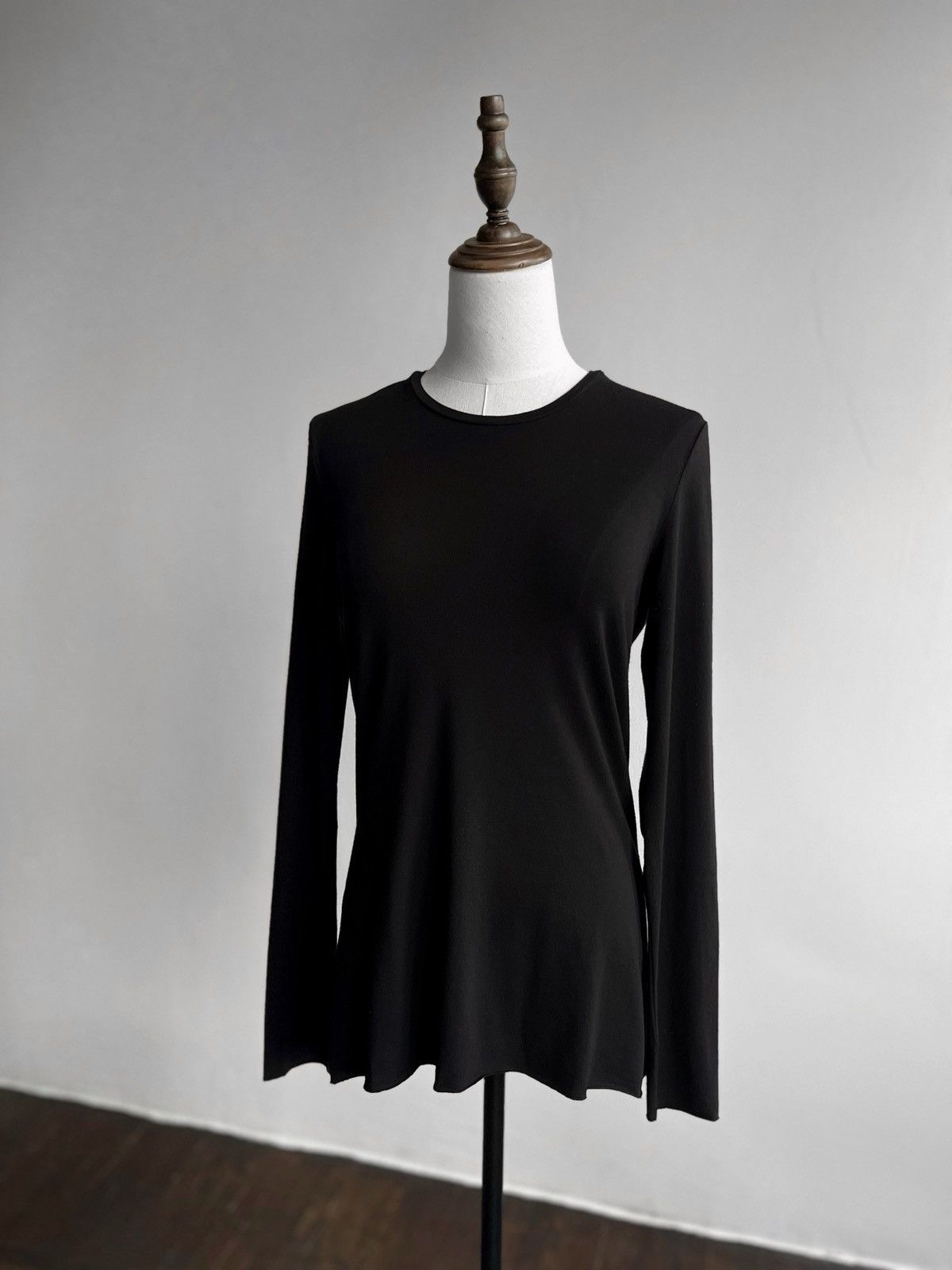 Cos × Designer COS Womens Black Long Sleeve Shirt Top Solid Pattern Size S / US 4 / IT 40 - 1 Thumbnail