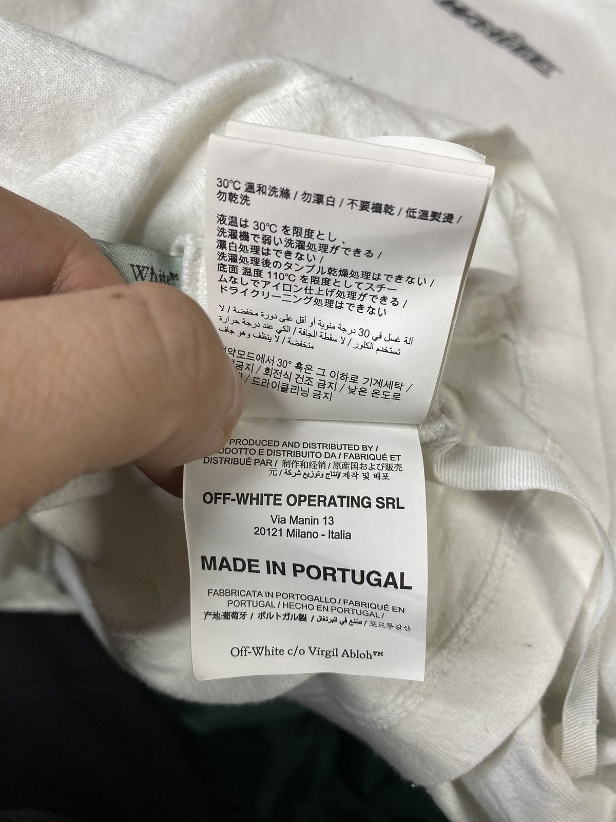 Off-White Virgil Abloh Arrows White T-Shirt Size Medium