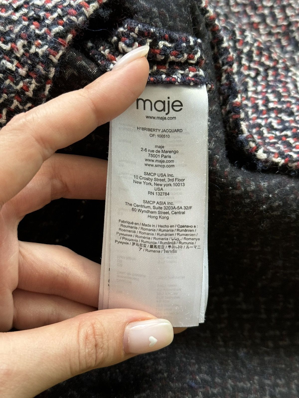 Designer × Maje Maje oldmoney style wool blend tweed skirt Size XS / US 0-2 / IT 36-38 - 5 Thumbnail