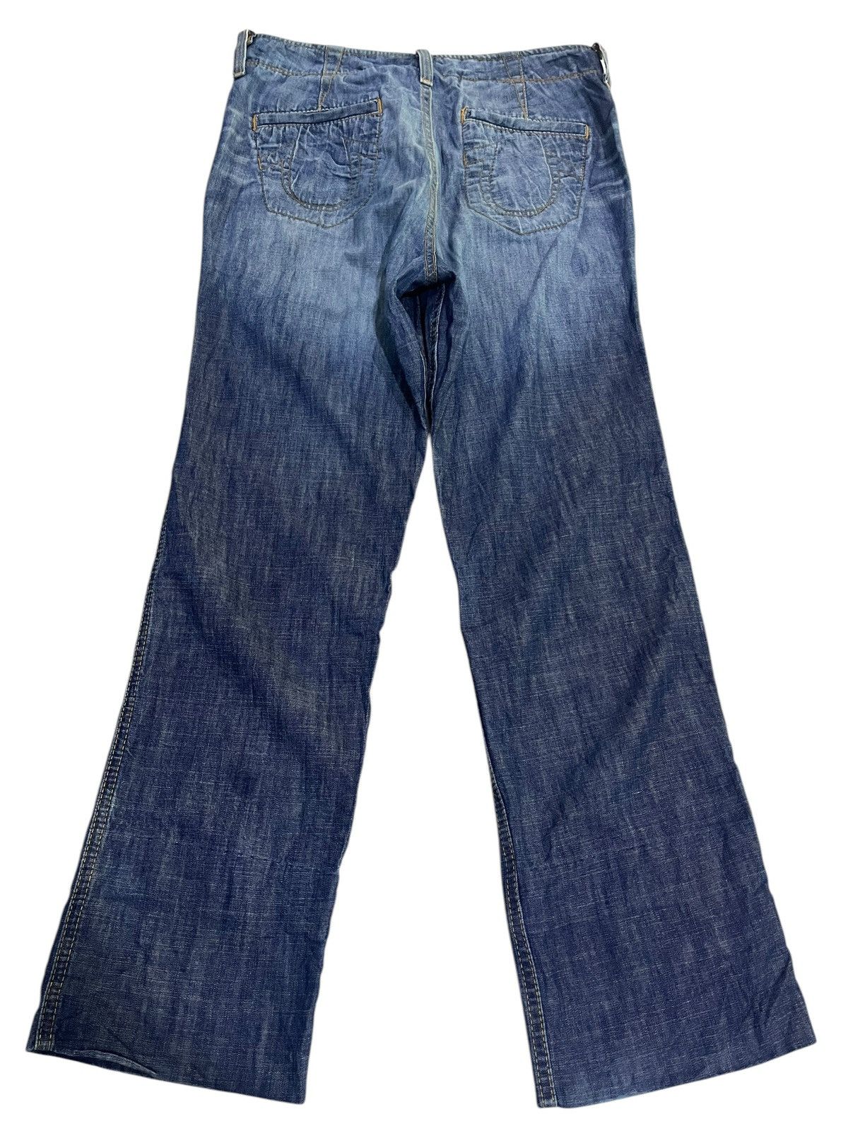 If Six Was Nine × Japanese Brand × True Religion VINTAGE TRUE RELIGION ROMAN PHOENIX WASHED BLUE JEANS Size US 32 / EU 48 - 13 Thumbnail