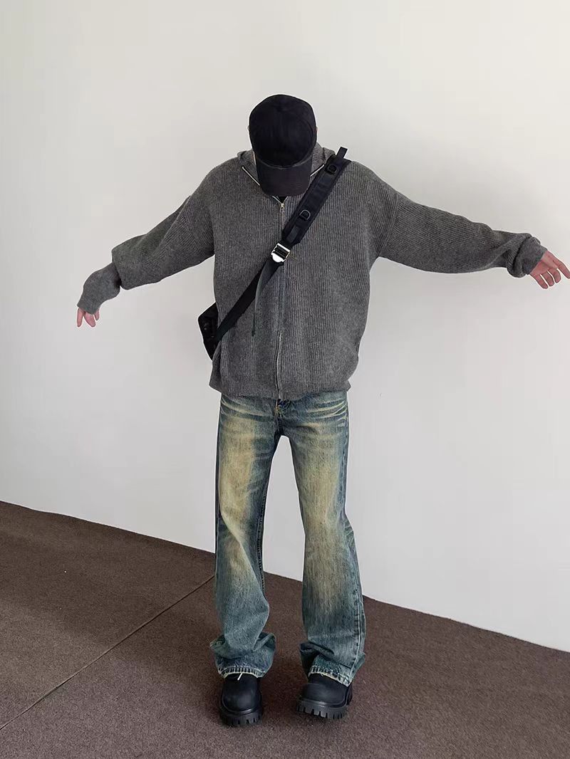 Japanese Brand × Jean High Street Vintage Washed Straight Leg Micro Flare Jeans Size US 29 - 4 Thumbnail