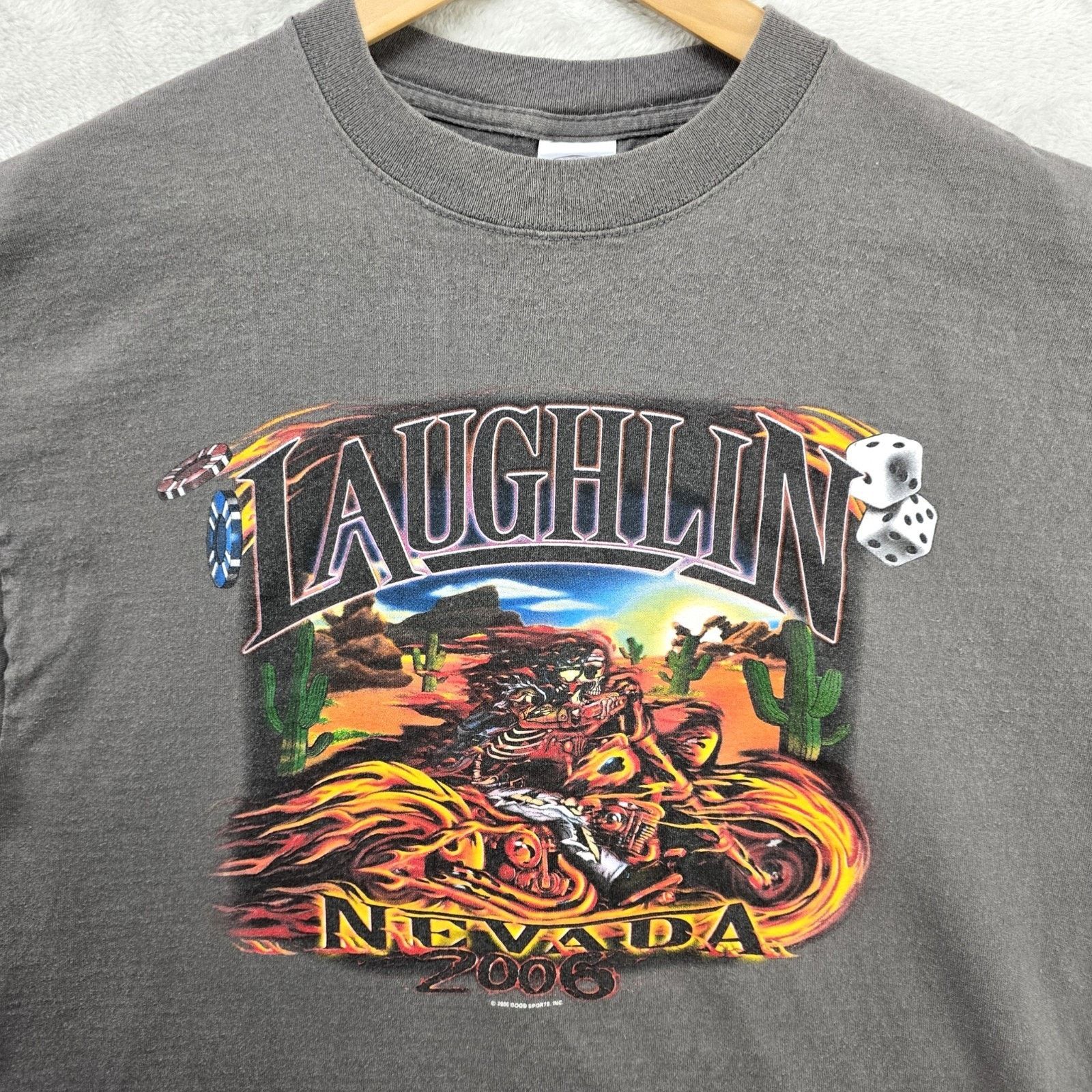 Delta Vintage Laughlin River Run Shirt Large Harley Davidson 2006 Size US L / EU 52-54 / 3 - 1 Thumbnail