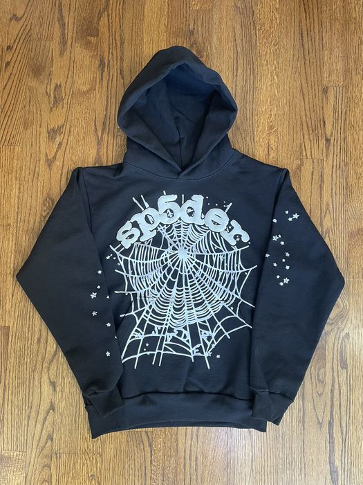 Spider Worldwide Sp5der Worldwide Black OG Web Hoodie Extra Large | Grailed