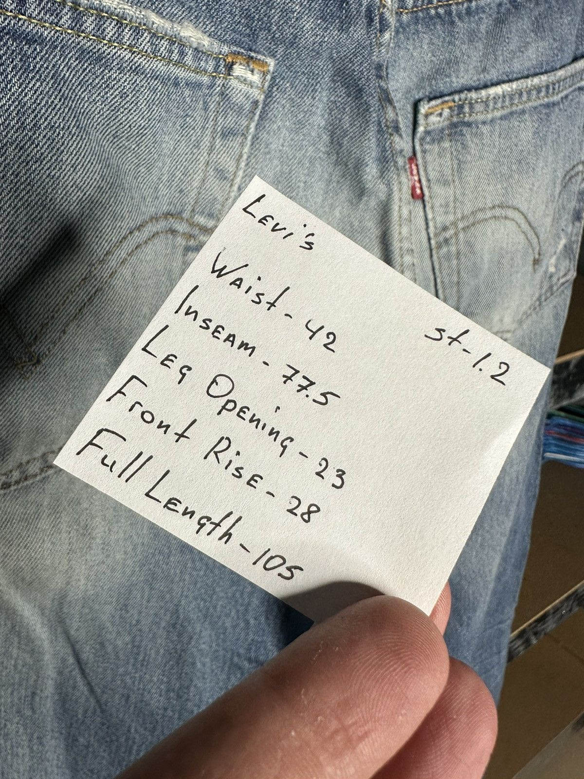 Levi's Levi’s 501 LTD Edition Distressed Denim Jeans Size 34x32 Size US 34 / EU 50 - 6 Thumbnail