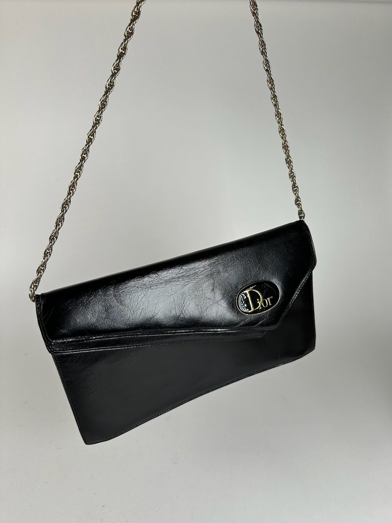 Dior Vintage Leather Bag Black Size ONE SIZE - 1 Thumbnail
