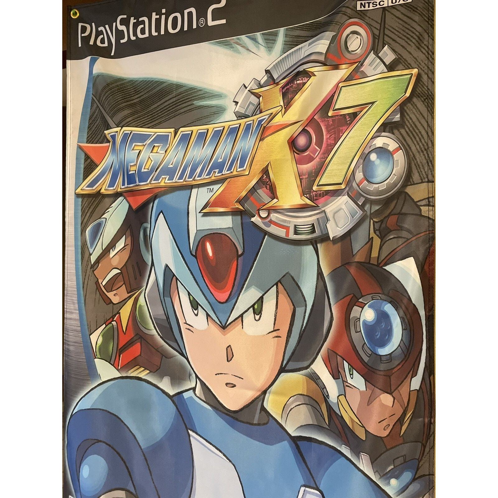Playstation PS2 Mega Man X7 5' Flag Banner Sony PlayStation 2 Capcom Size ONE SIZE - 3 Thumbnail