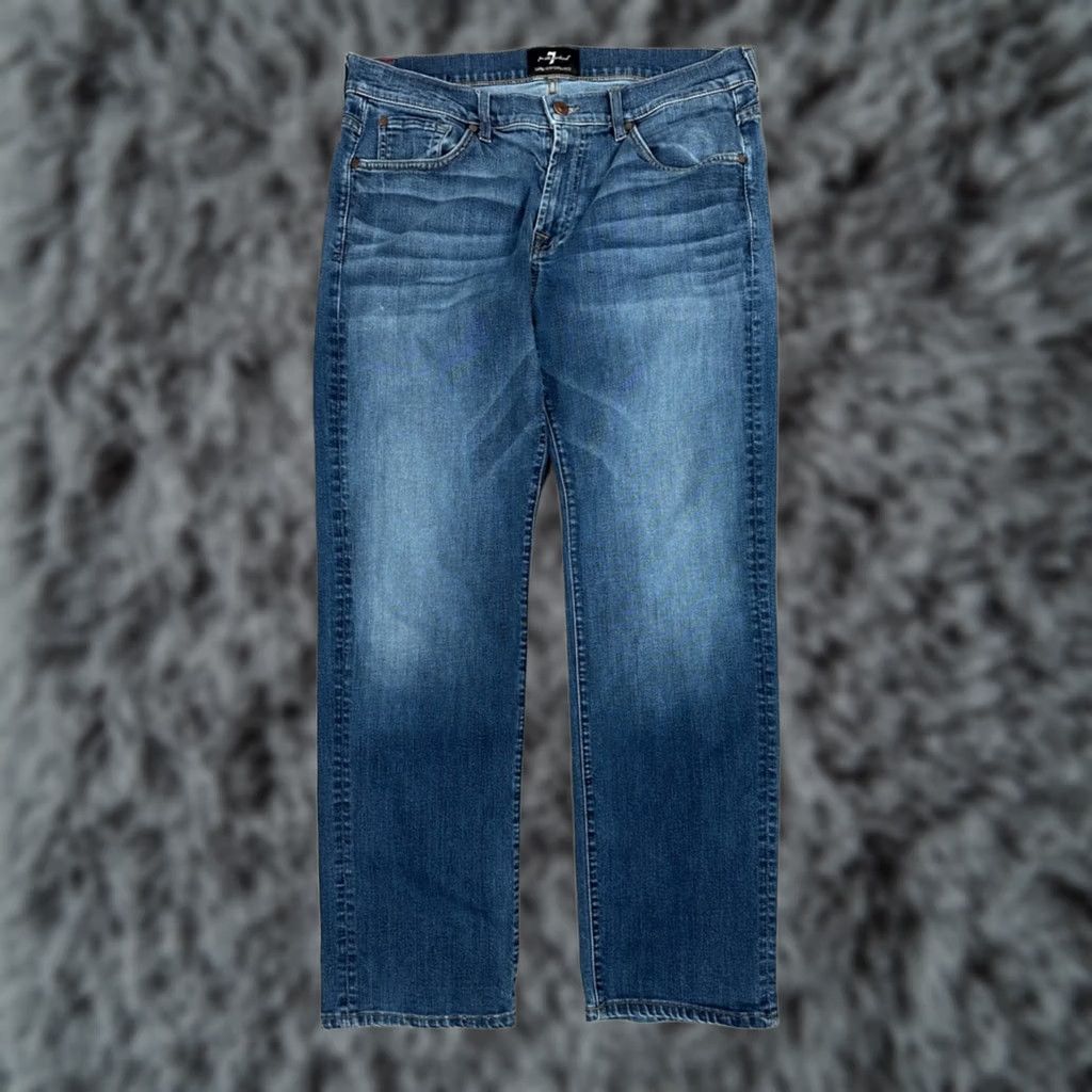 7 For All Mankind 7 For All Mankind Luxe Performance Austyn Relaxed Straight Jeans - 36 Blue Mens Jeans 7 For All Mankind Size US 36 / EU 52 - 1 Thumbnail