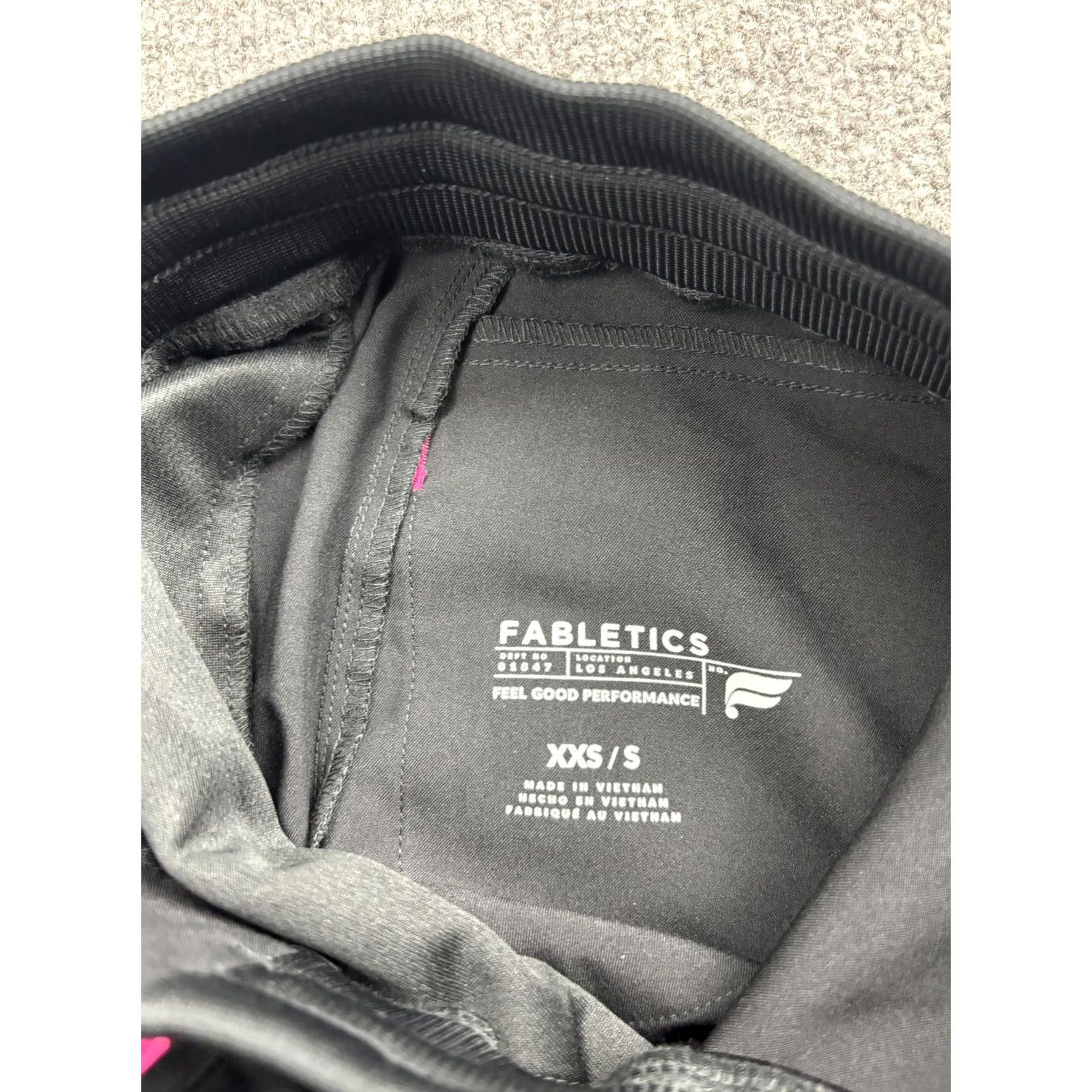 Fabletics Fabletics Jogger Pants Womens XXS Black Woven Zip Pocket Drawstring Athleisure Size 24" / US 00 / IT 34 - 7 Thumbnail