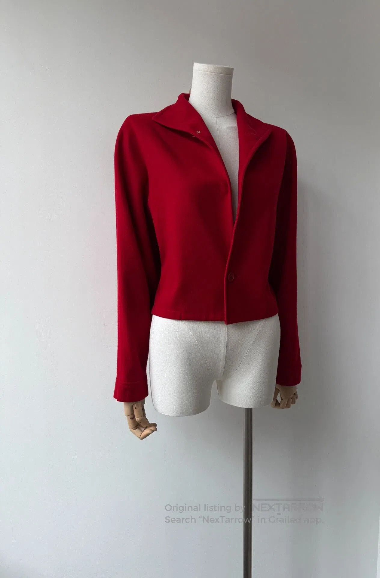Y's Yohji Yamamoto Y's Red Wool Jacket. Size M / US 6-8 / IT 42-44 - 6 Thumbnail