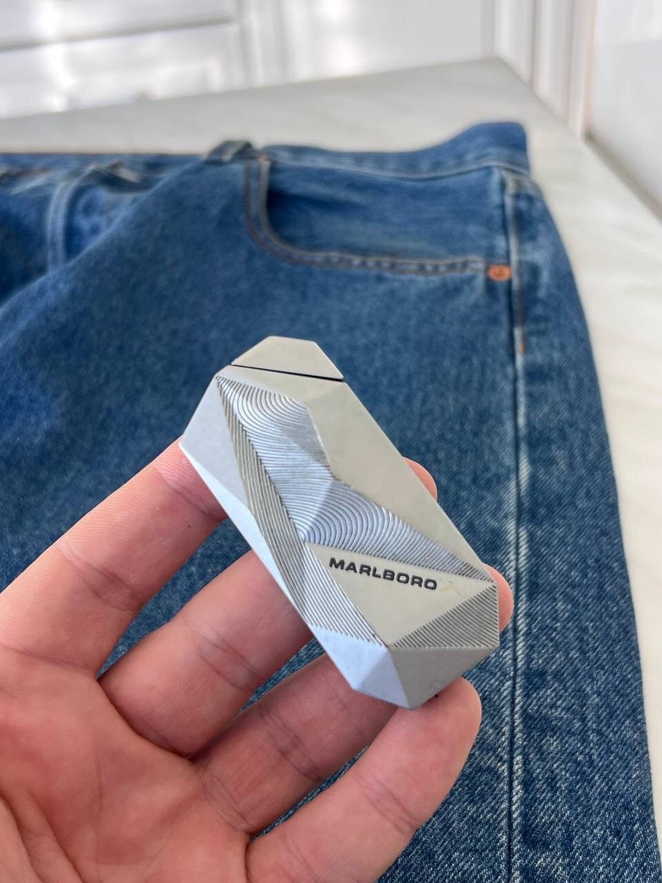 Marlboro Y2K ELEGANCE MARLBORO GEOMETRIC METAL PUNK ROCK LIGHTER Size ONE SIZE - 3 Thumbnail