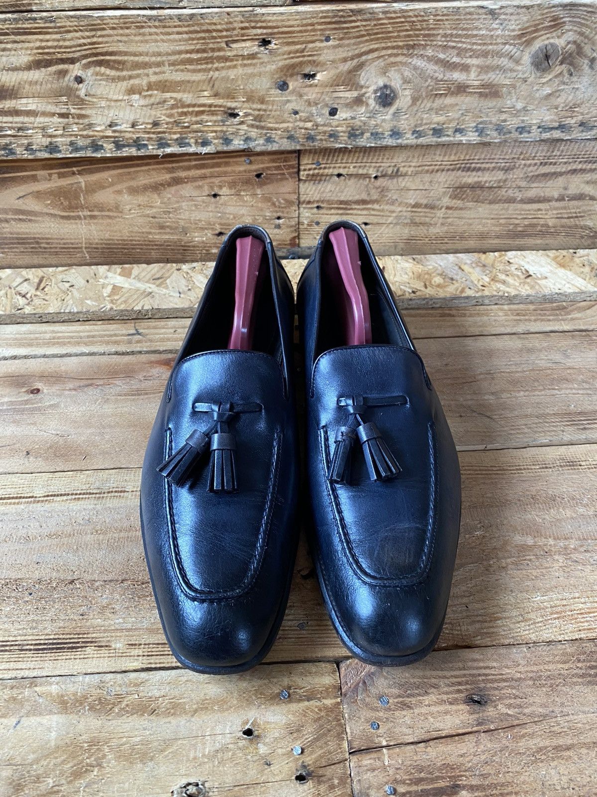 Tom Ford Tomford tassel navy blue leather loafers sz uk7TTT Size US 8 / EU 41 - 1 Thumbnail