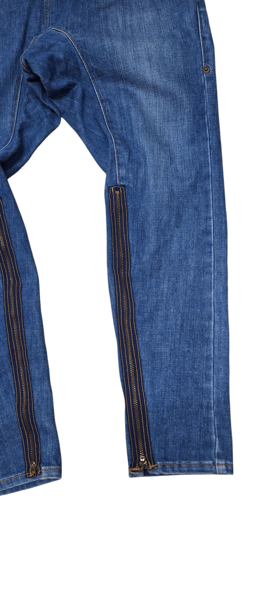 Final Home × Frapbois Rare Frapbois High Rise Leg Zipper Denim Size US 32 / EU 48 - 4 Thumbnail
