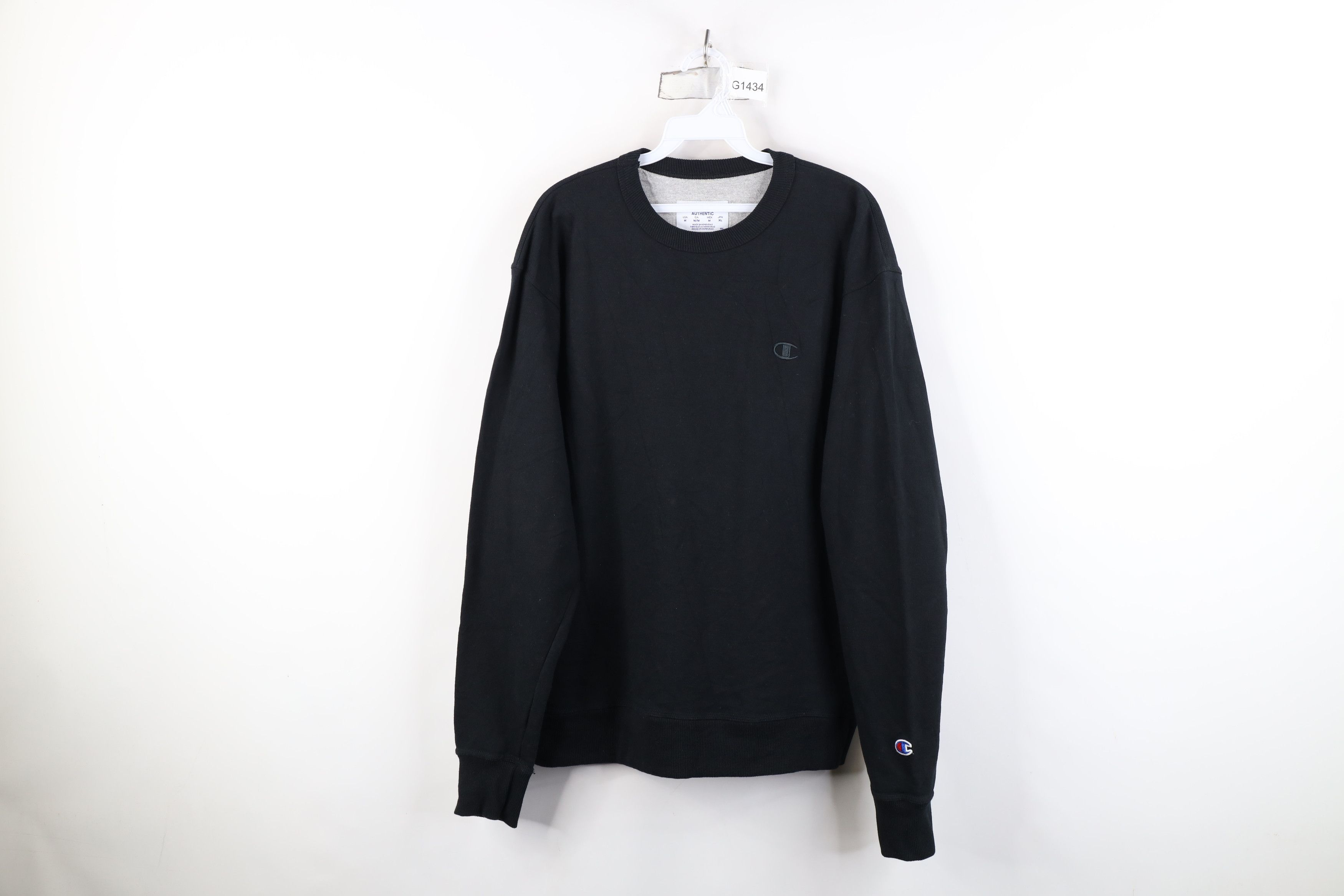 Champion Vintage Y2K Champion Monochrome Crewneck Sweatshirt Black Size US M / EU 48-50 / 2 - 1 Thumbnail