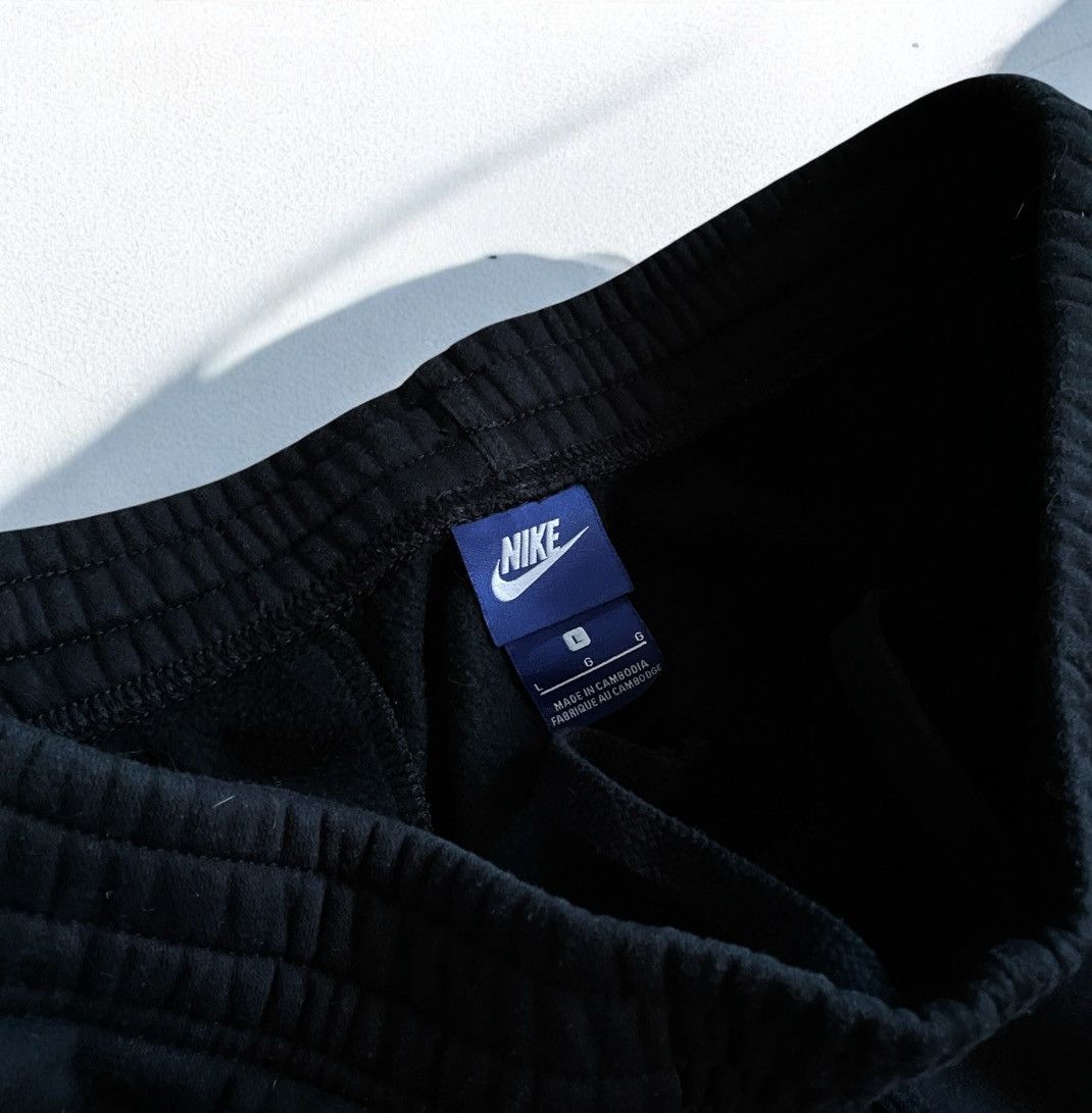 Nike × Vintage Vintage Black Sweatpants Nike swoosh drill sportswear Size US 33 - 4 Thumbnail
