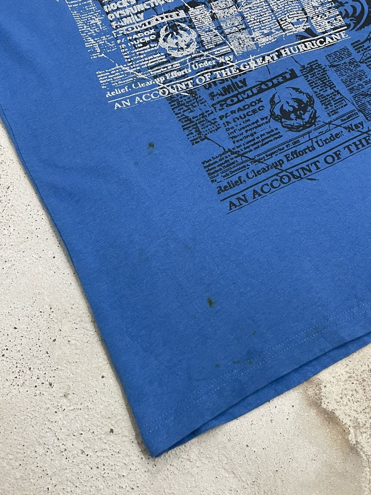 20471120 Newspaper Y2K Idiom Poem Backhit Breakoff Size US L / EU 52-54 / 3 - 7 Thumbnail