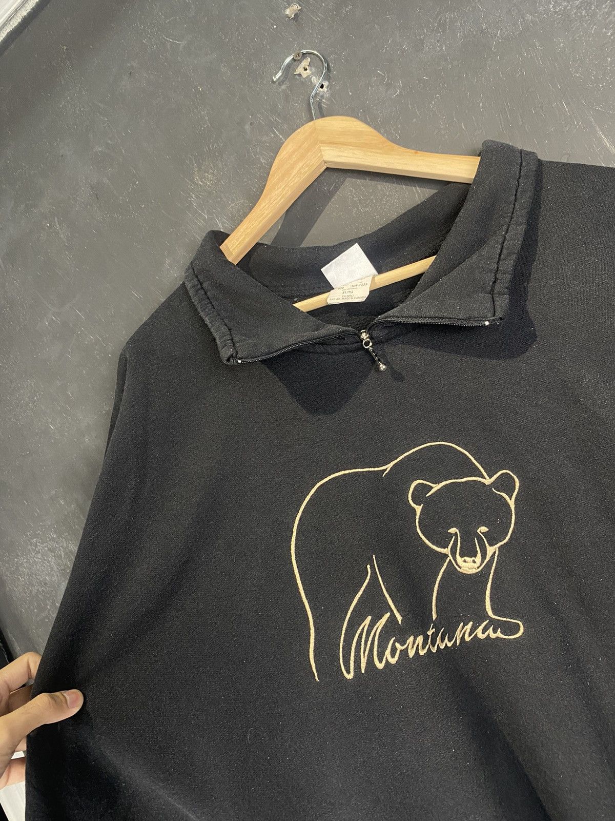 Vintage 90s Montana Quarter Zip Size US XL / EU 56 / 4 - 2 Thumbnail