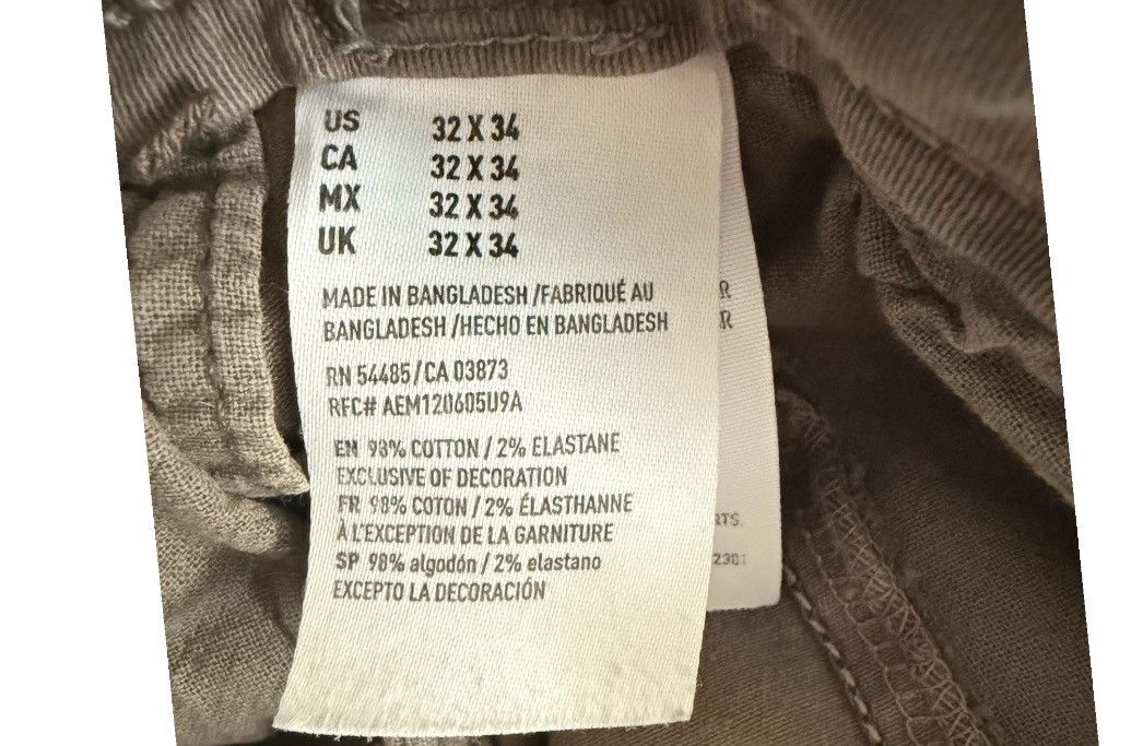 American Eagle Outfitters American Eagle Pants Mens 36x32 Gray Slim Straight Stretch Size US 36 / EU 52 - 5 Thumbnail