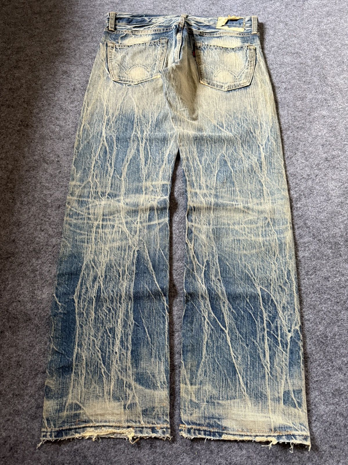 Edwin Vintage EDWIN 503 Faded Mud Wash Loose Jeans Size US 32 / EU 48 - 1 Thumbnail