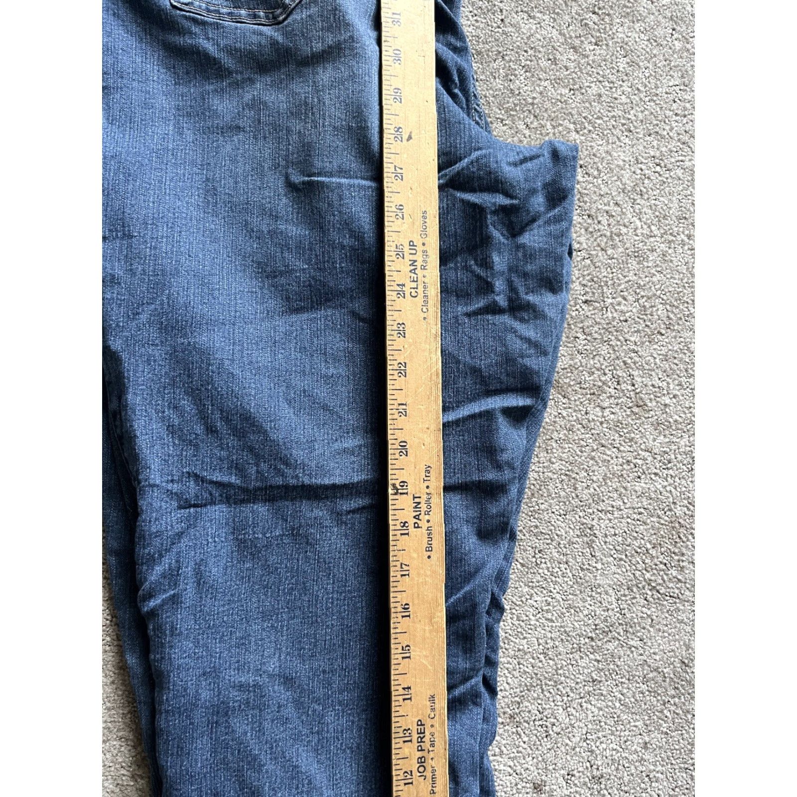 Torrid VINTAGE? No — Torrid Jeans Womens 22 Tall Blue Jegging Crop Stretch Denim Mid Rise Zip Pockets 2P Cotton Blend Dark Wash Size 40" / US 18 - 6 Thumbnail