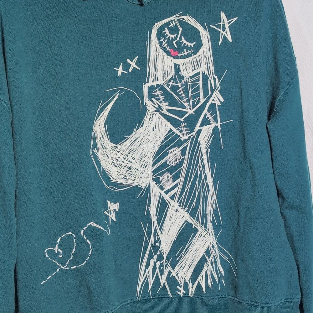 Disney Disney Nightmare Before Christmas Sz XL Teal Hoodie Size US XL / EU 56 / 4 - 2 Thumbnail