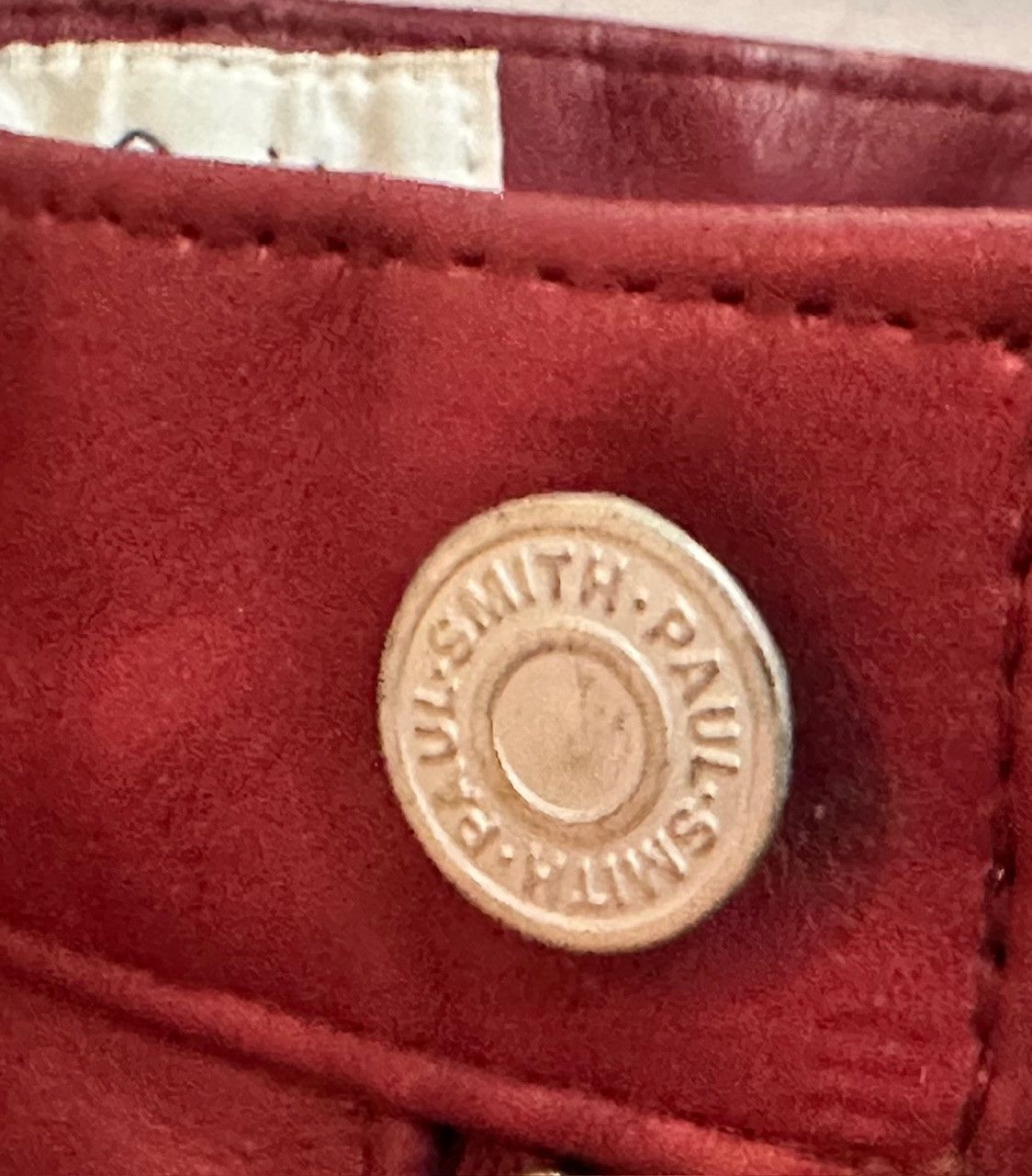 Paul Smith [FINAL PRICE] Paul Smith Red Leather Pants Size US 31 - 7 Thumbnail