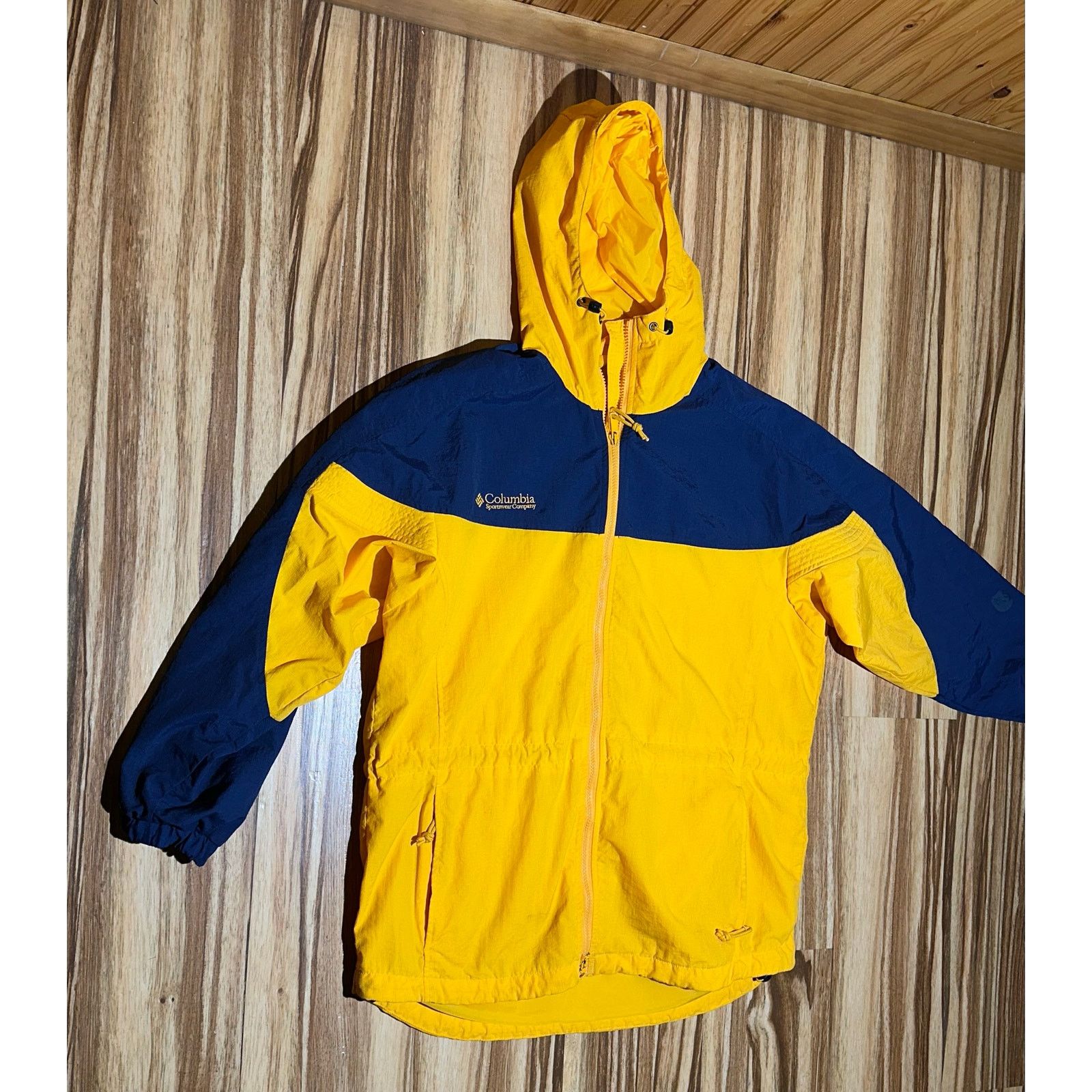 Columbia Columbia Sportswear Yellow/Navy Windbreaker Jacket Size S / US 4 / IT 40 - 2 Thumbnail