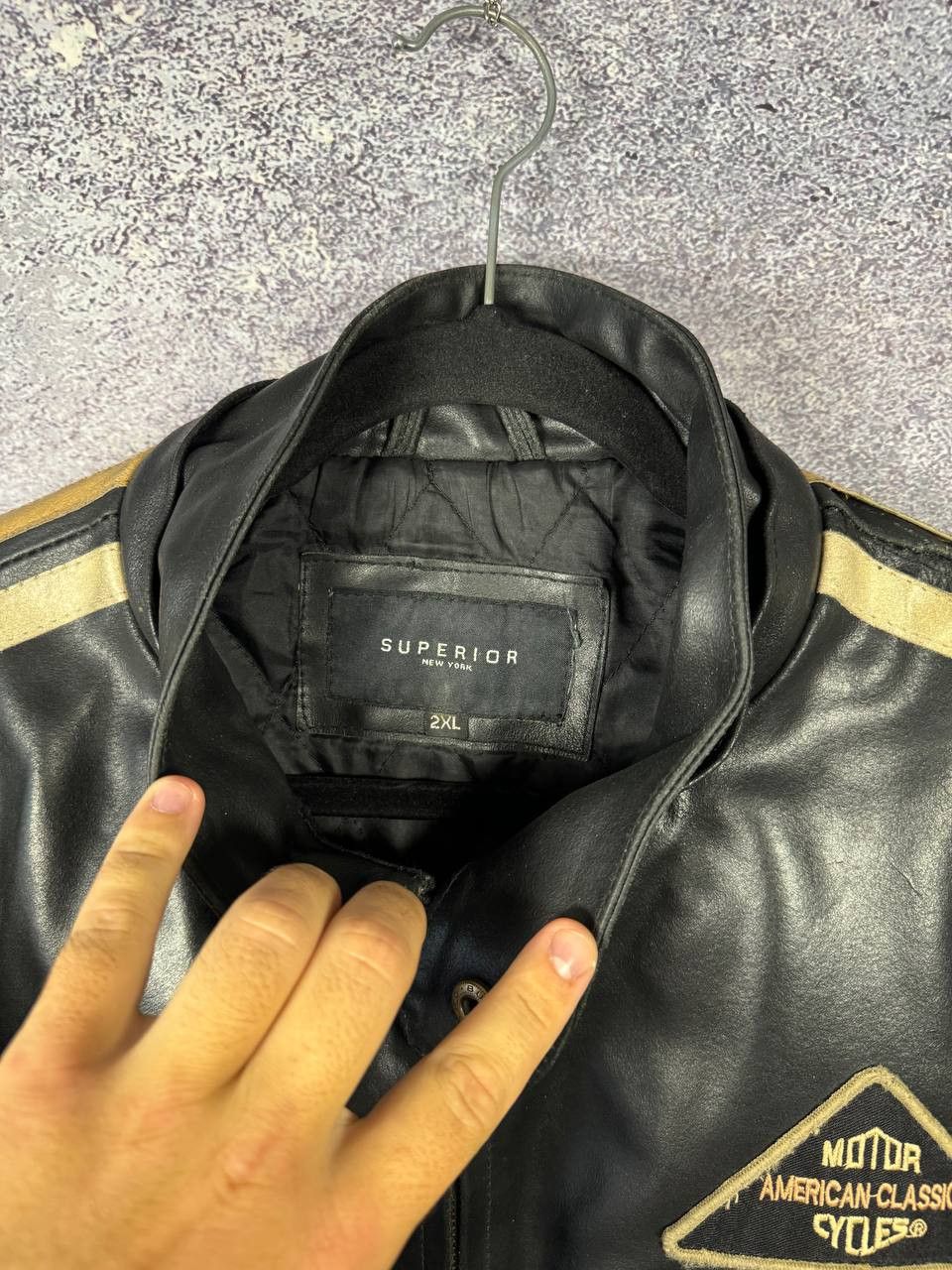Leather SUPERIOR Leather Motorcycle Lacket 2XL Dainese Alpinestar Size US XXL / EU 58 / 5 - 11 Thumbnail