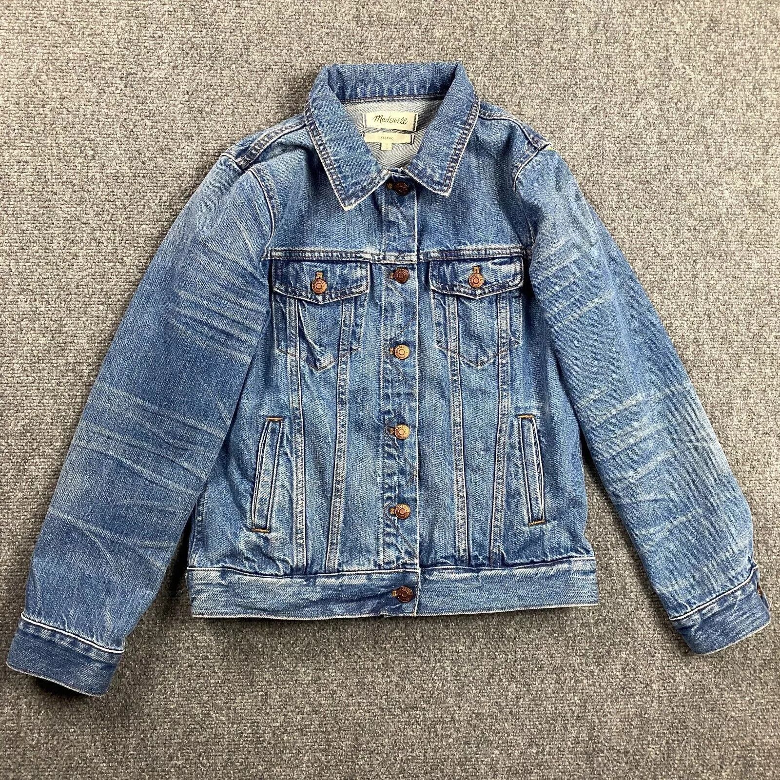 Madewell Madewell Denim Jacket Womens Medium Classic Trucker Cotton Size M / US 6-8 / IT 42-44 - 1 Thumbnail