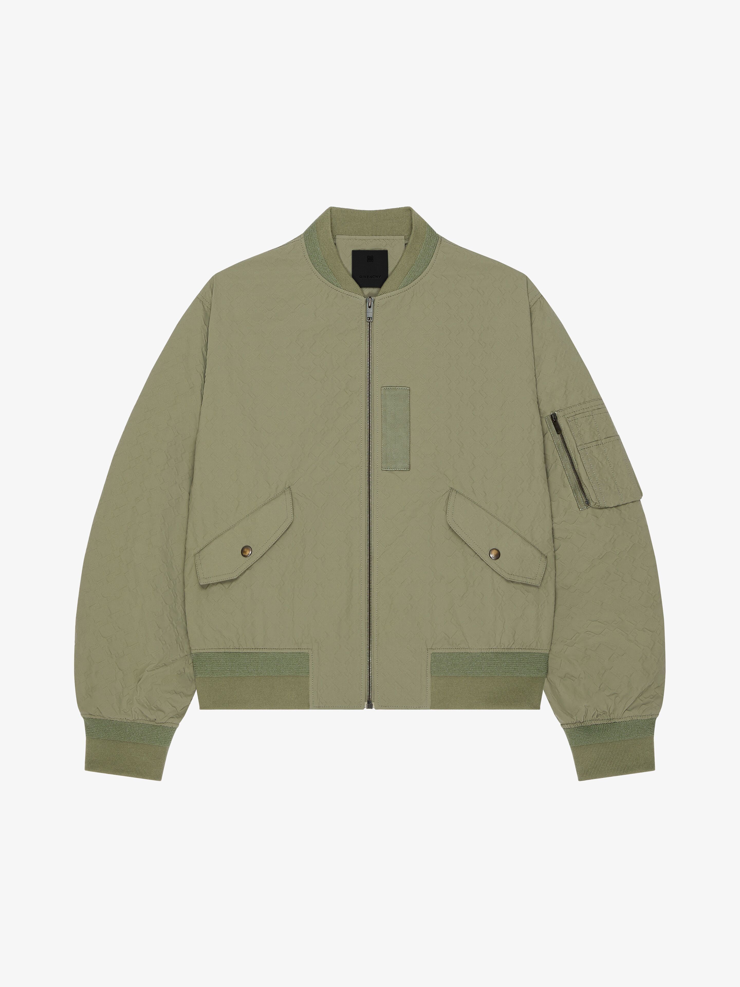 Givenchy o1w1db10426 Bomber Jacket in Almond Green Size US S / EU 44-46 / 1 - 1 Thumbnail