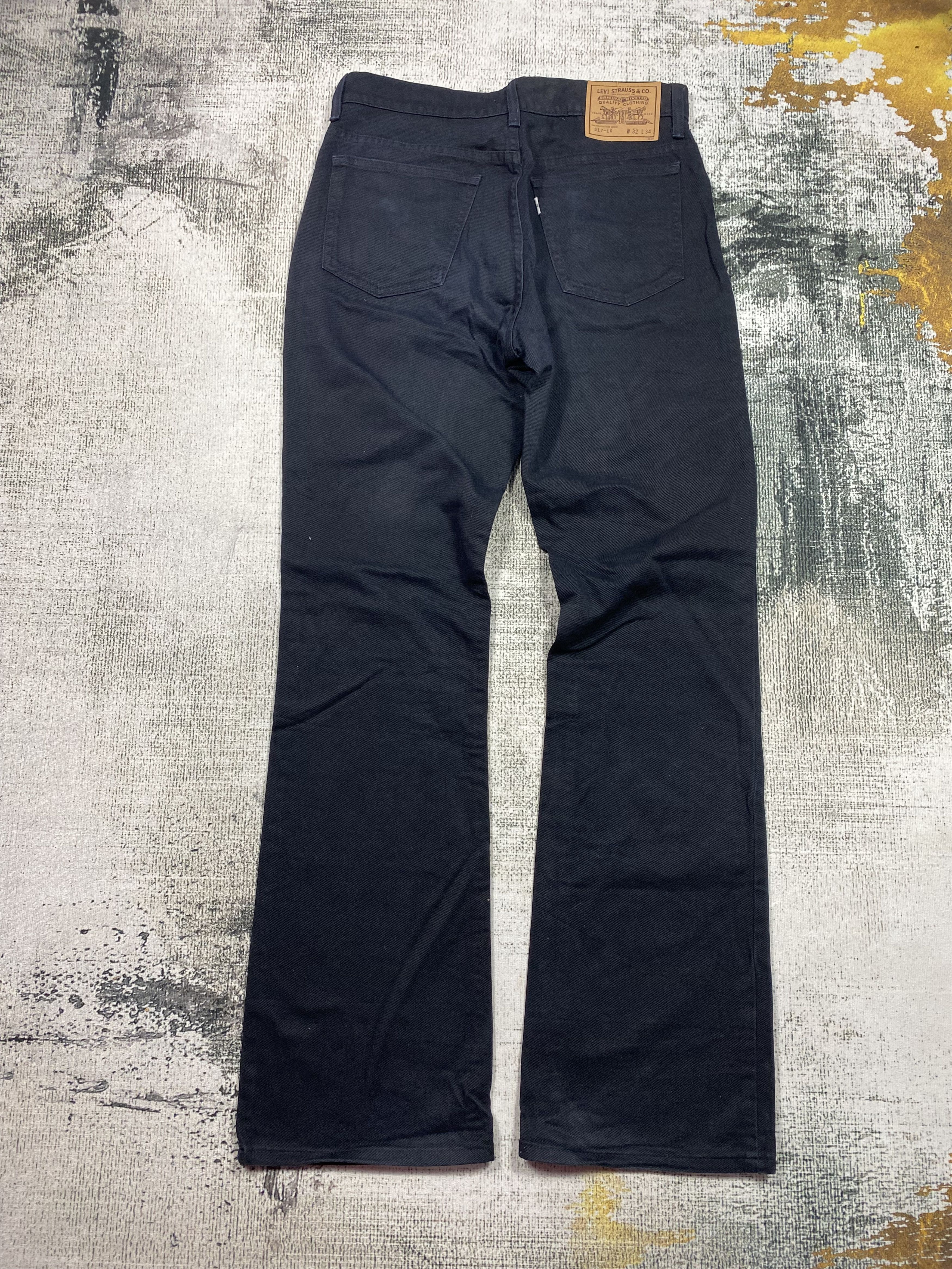 Levi's Levis 517 Jeans Bootcut Super Black Size US 31 - 9 Thumbnail