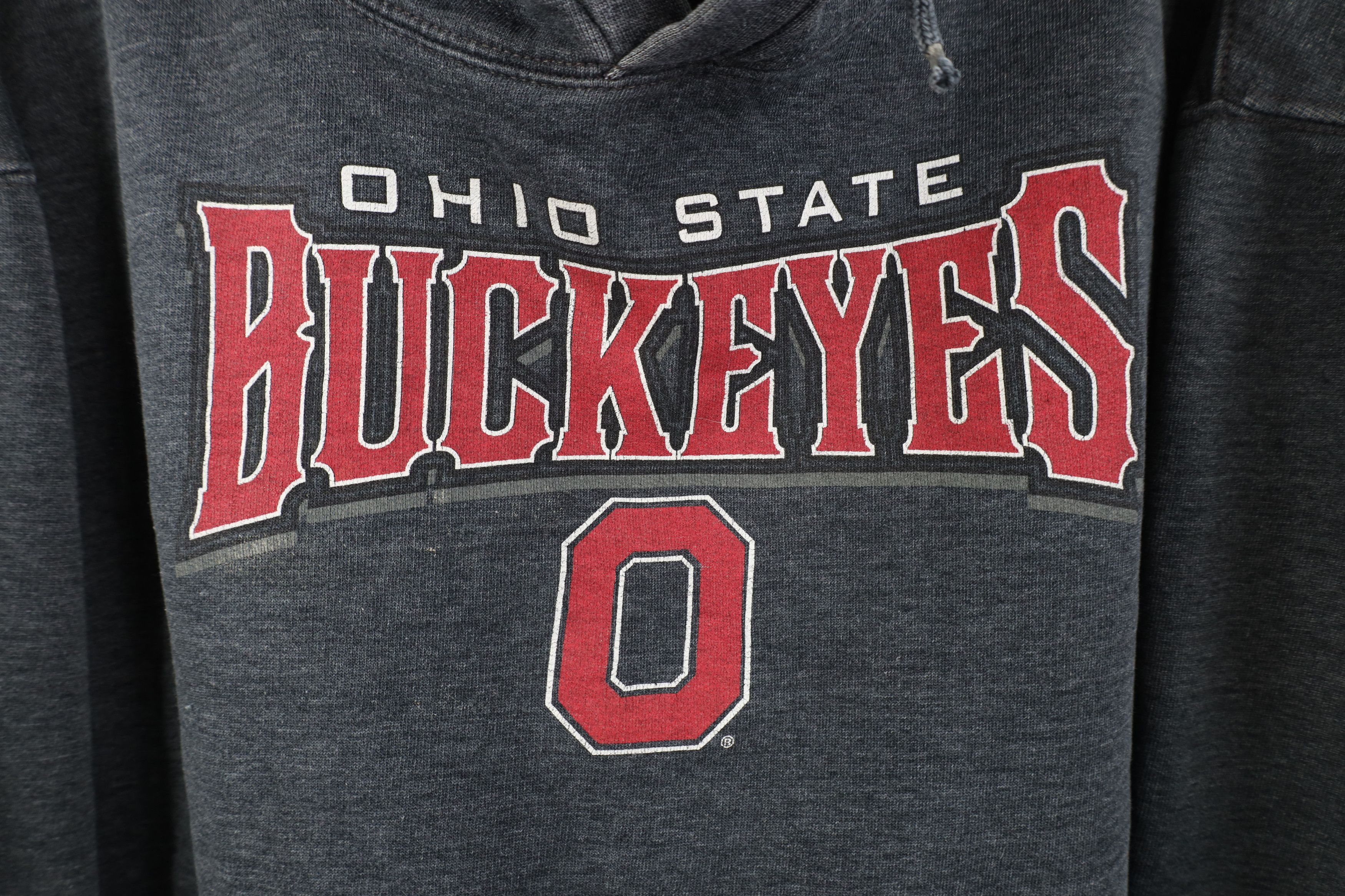 Vintage Vintage 90s Y2K Ohio State University Hoodie Sweatshirt Gray Size US XL / EU 56 / 4 - 4 Thumbnail