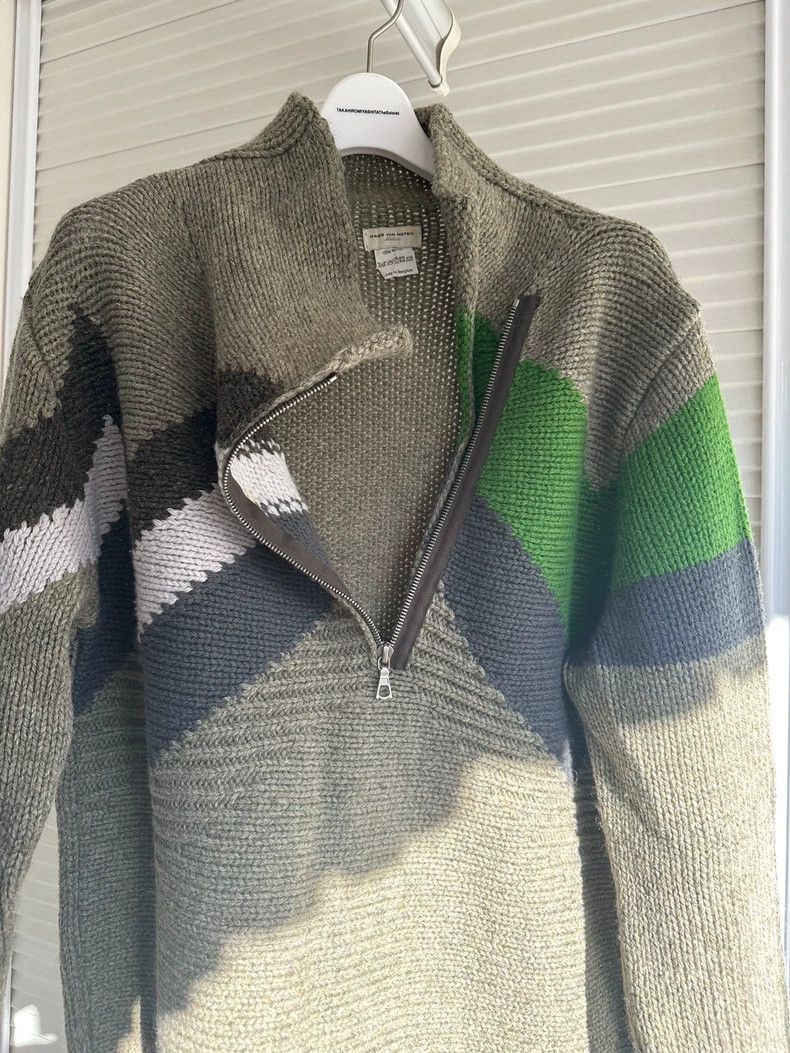 Dries Van Noten Dries van noten Geometric diagonal zipper sweater 2502-Next Size US M / EU 48-50 / 2 - 3 Thumbnail