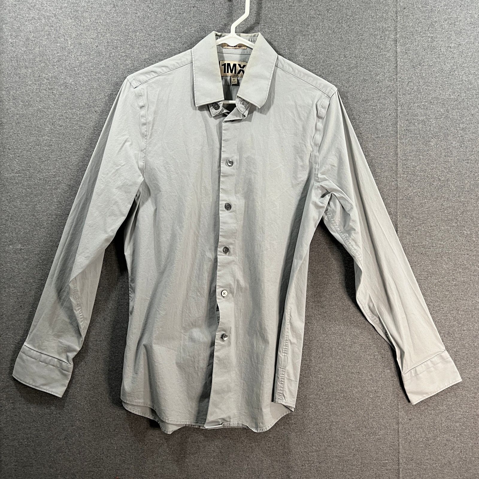 Other 1MX Men's Long-sleeve Button-up Shirt Gray Size Small Size US S / EU 44-46 / 1 - 1 Thumbnail