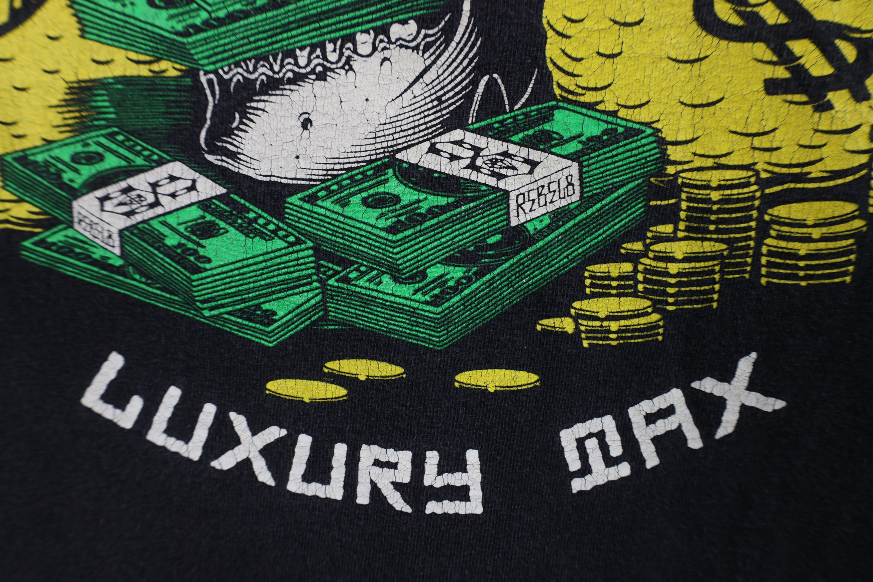Vintage Vintage Rebel 8 Spell Luxury Tax Skull Money T-Shirt Black Size US L / EU 52-54 / 3 - 5 Thumbnail