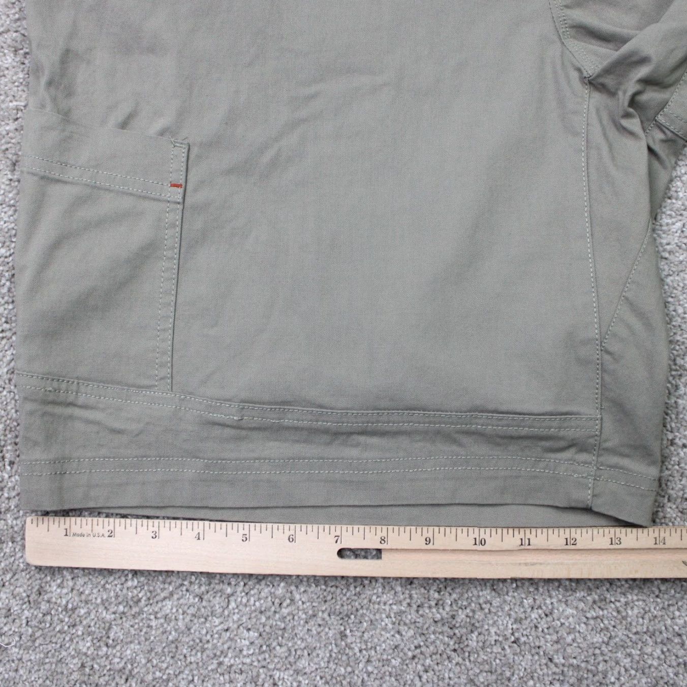 Vintage L.L. Bean Riverton Shorts Mens 42 Beige Cargo Pocket Stretch Inseam 10" NWT Cotton Nylon Cotton Blend Canvas (Cargo) Pants Regular Mens Size US 42 / EU 58 - 6 Thumbnail