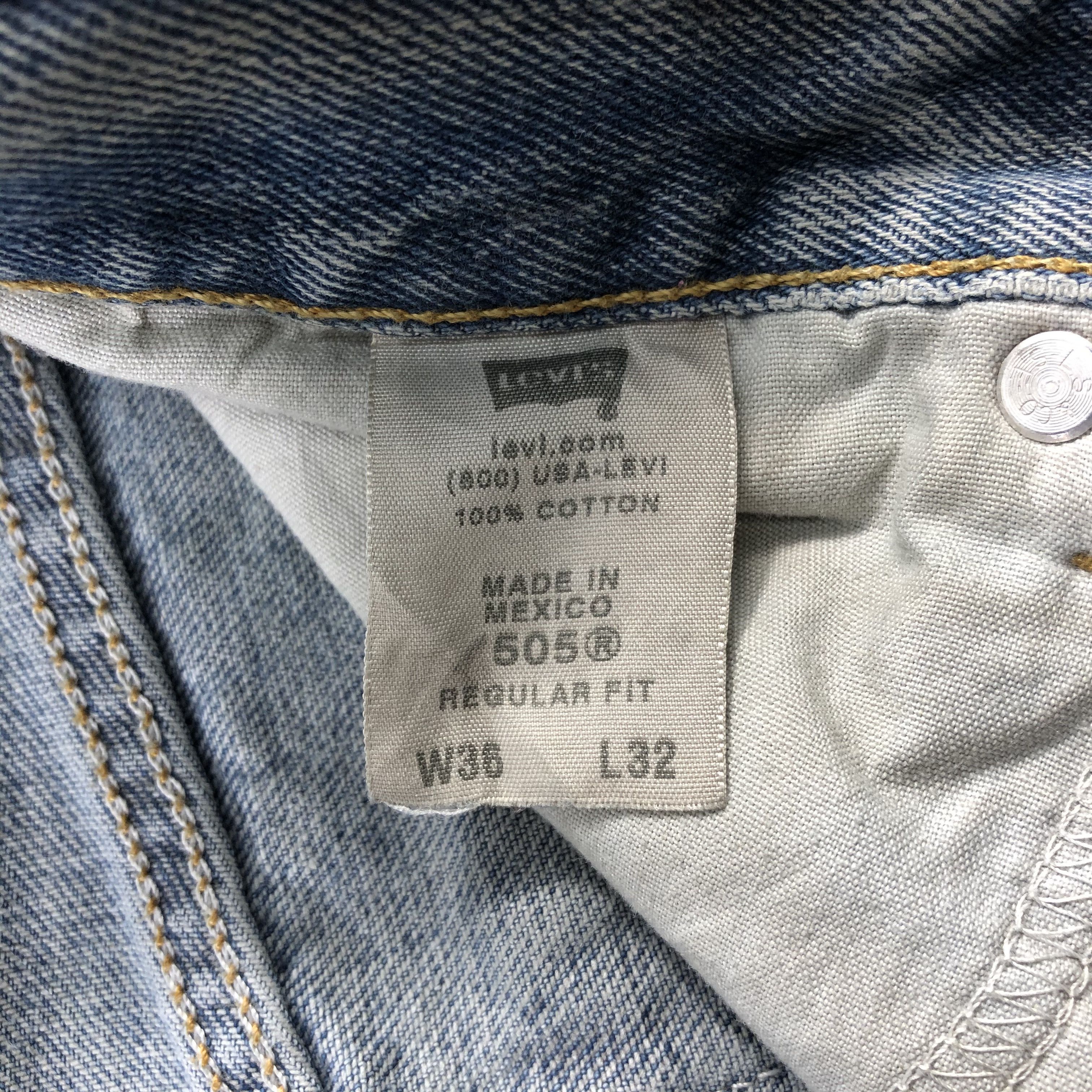Levi's × Vintage Vintage Dirty Oil Levis 505 Jeans-JM1127 Size US 37 - 10 Thumbnail