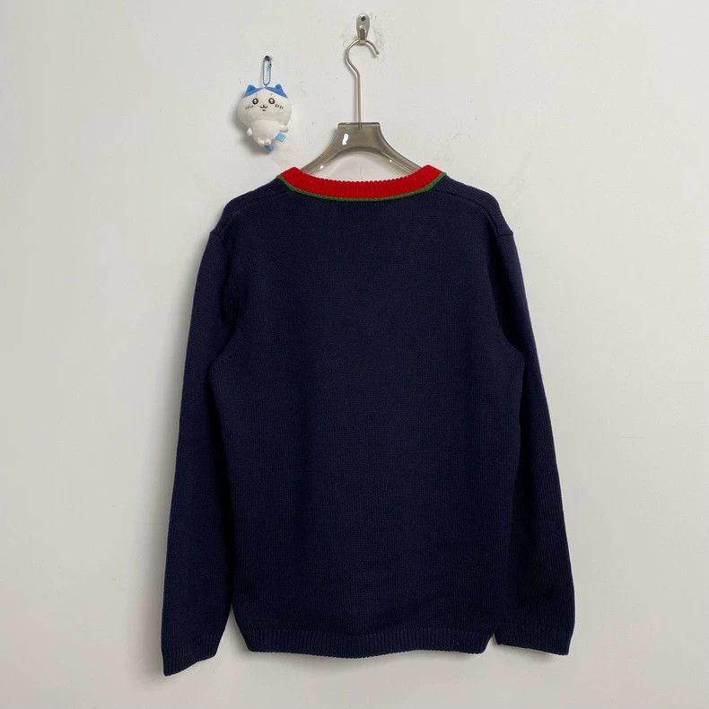 Gucci Gucci NY co-branded red and green sweater 2502-Nextarrow Size US L / EU 52-54 / 3 - 3 Thumbnail