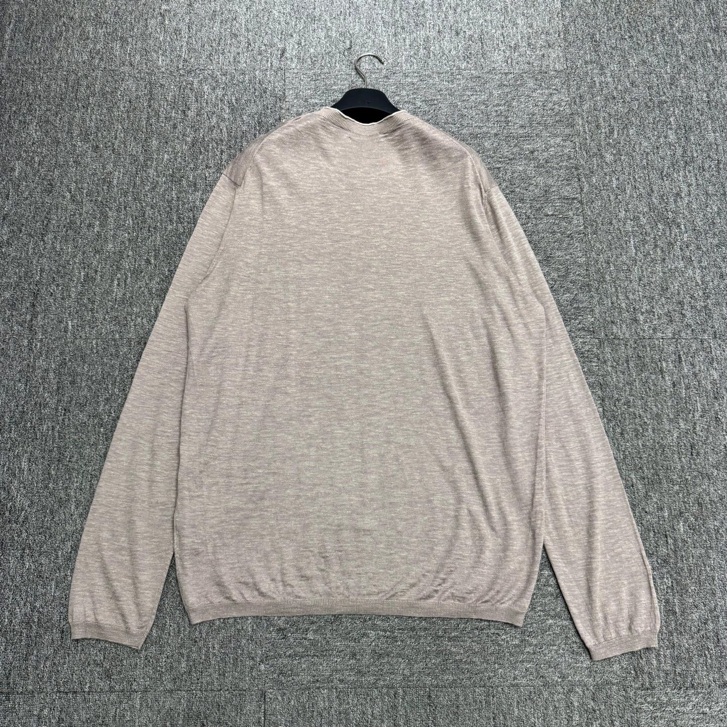 Ermenegildo Zegna Ermenegildo Zegna Silk Linen Blend Knit Sweater 54 Size US L / EU 52-54 / 3 - 5 Thumbnail