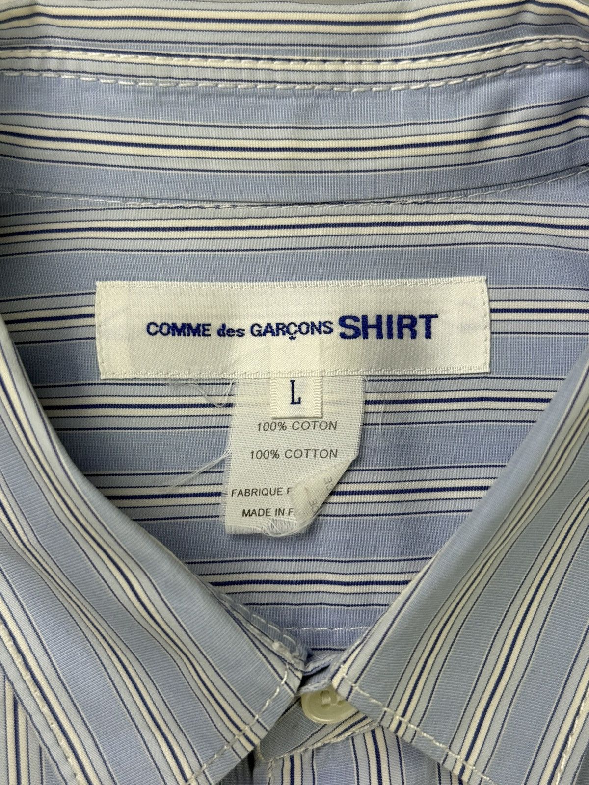 Comme des Garcons SHIRT CDG SHIRT - Striped Short Sleeve Shirt Size US L / EU 52-54 / 3 - 6 Thumbnail
