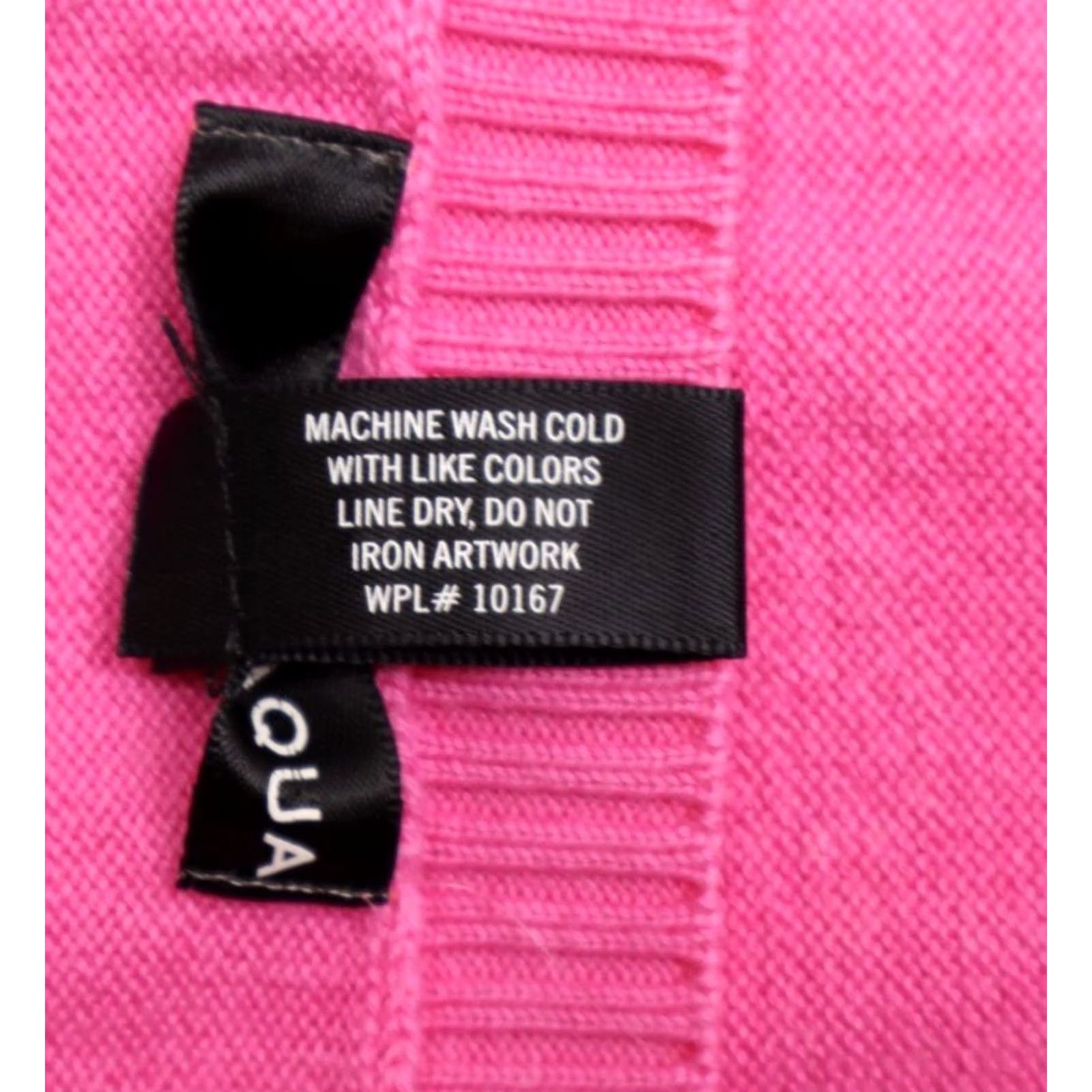 AQUA Aqua Shirt Women’s Sweater L Pink Rhinestone Skull Print Cotton Blend Knit Crew Neck Long Sleeve Pullover All Seasons Gothic Colorful Size L / US 10 / IT 46 - 7 Thumbnail