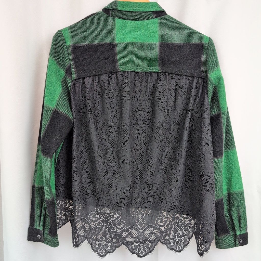 Sea New York Sea New York Lace Back Wool Button Up Collared Shirt 10 Size L / US 10 / IT 46 - 6 Thumbnail