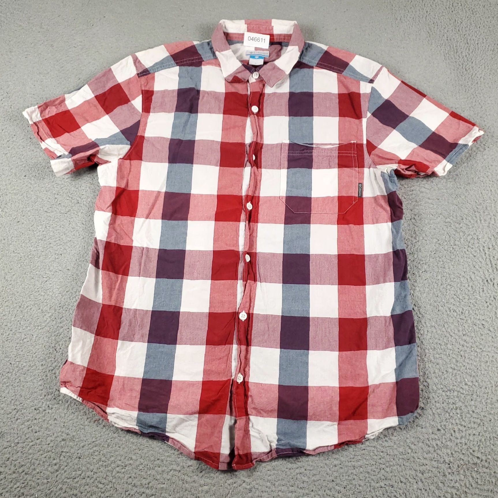 Vintage Columbia Shirt Mens L Red Plaid Button-Up Short Sleeve Casual Button-Down Collared Men’s Size US L / EU 52-54 / 3 - 2 Thumbnail