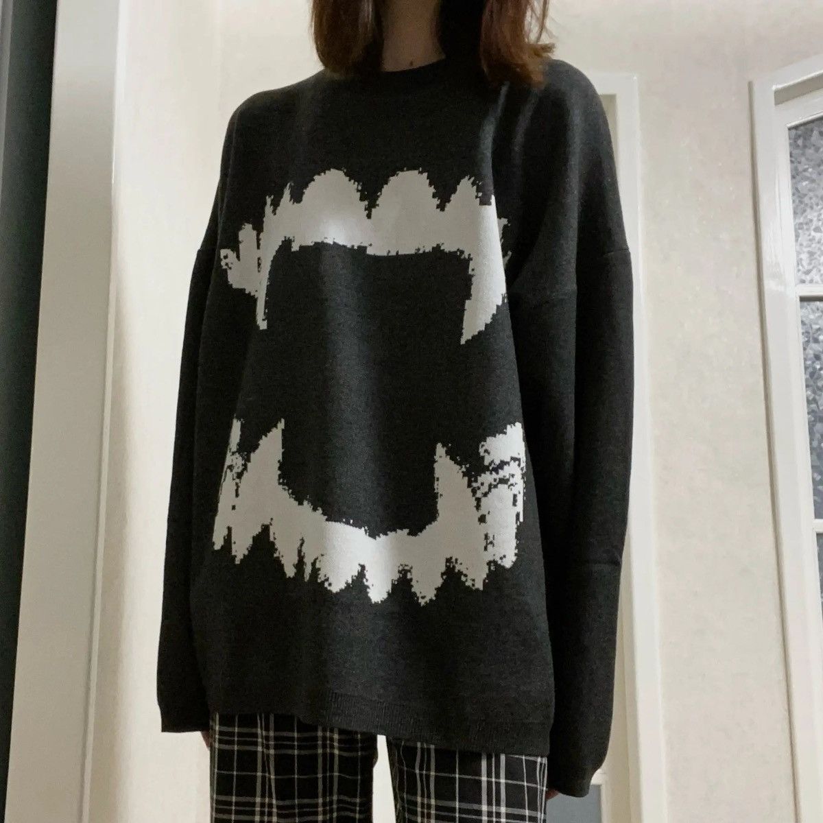Vintage Vintage Vampire Teeth Sweater Y2k Size US L / EU 52-54 / 3 - 2 Thumbnail