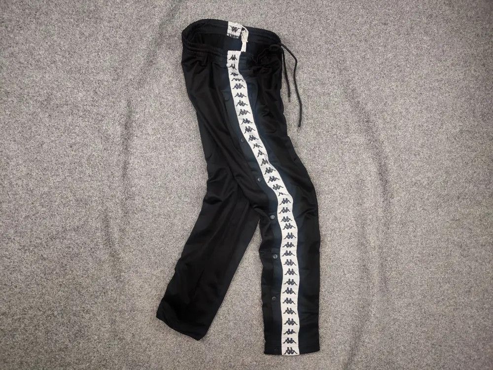 Kappa Kappa track pants vintage logo sweatpants Y2K Style buttons Size US 34 / EU 50 - 1 Thumbnail