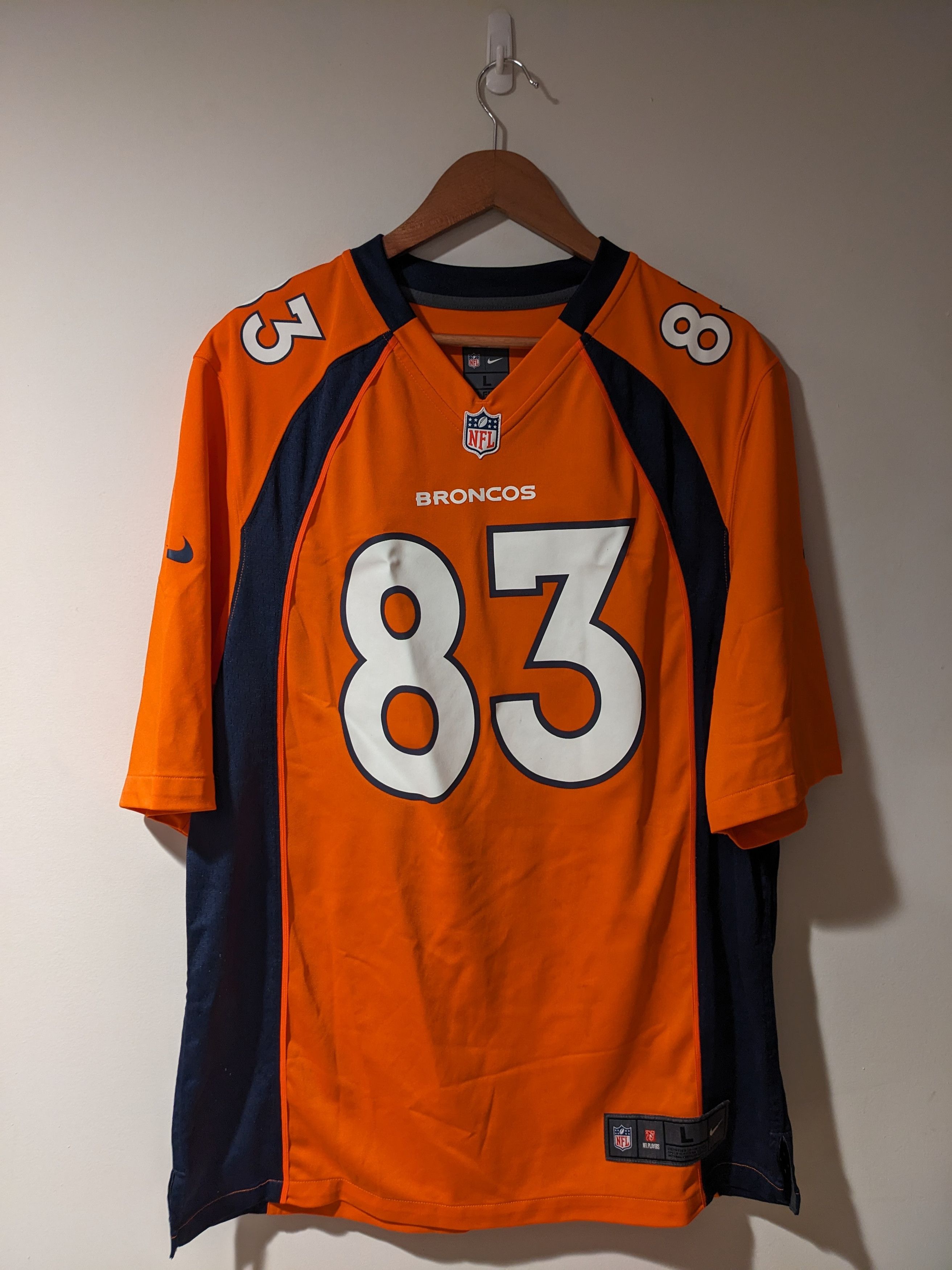NFL Denver Broncos Wes Welker NFL Football Nike Large Jersey Size US L / EU 52-54 / 3 - 1 Thumbnail