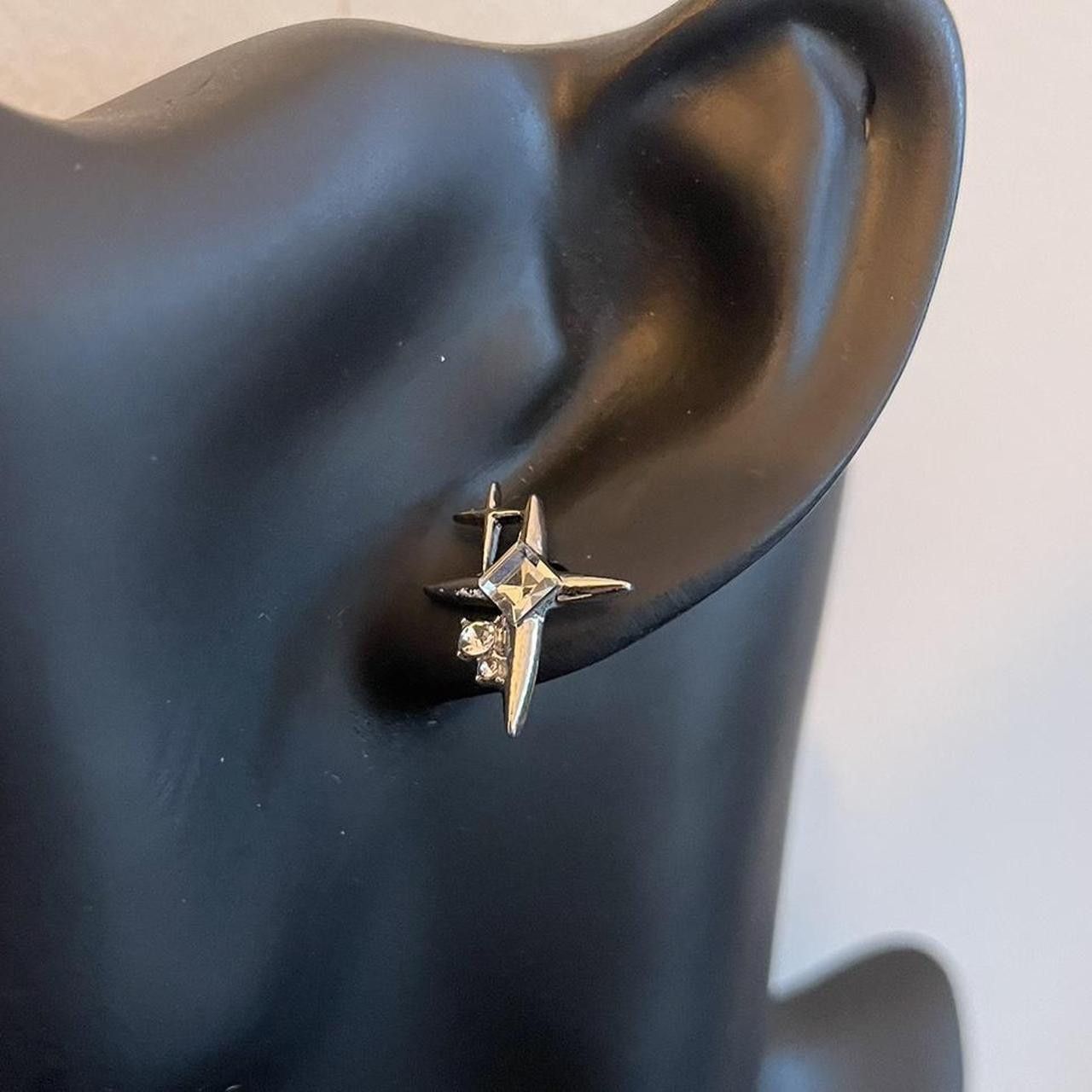 Designer × Vintage Sparkle Star Stud Earrings Size ONE SIZE - 3 Thumbnail